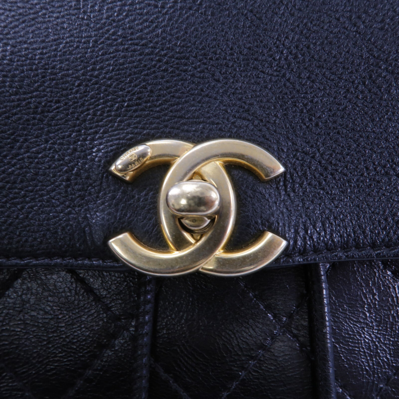 CHANEL 牛皮皮革Backpack鏈帶背包