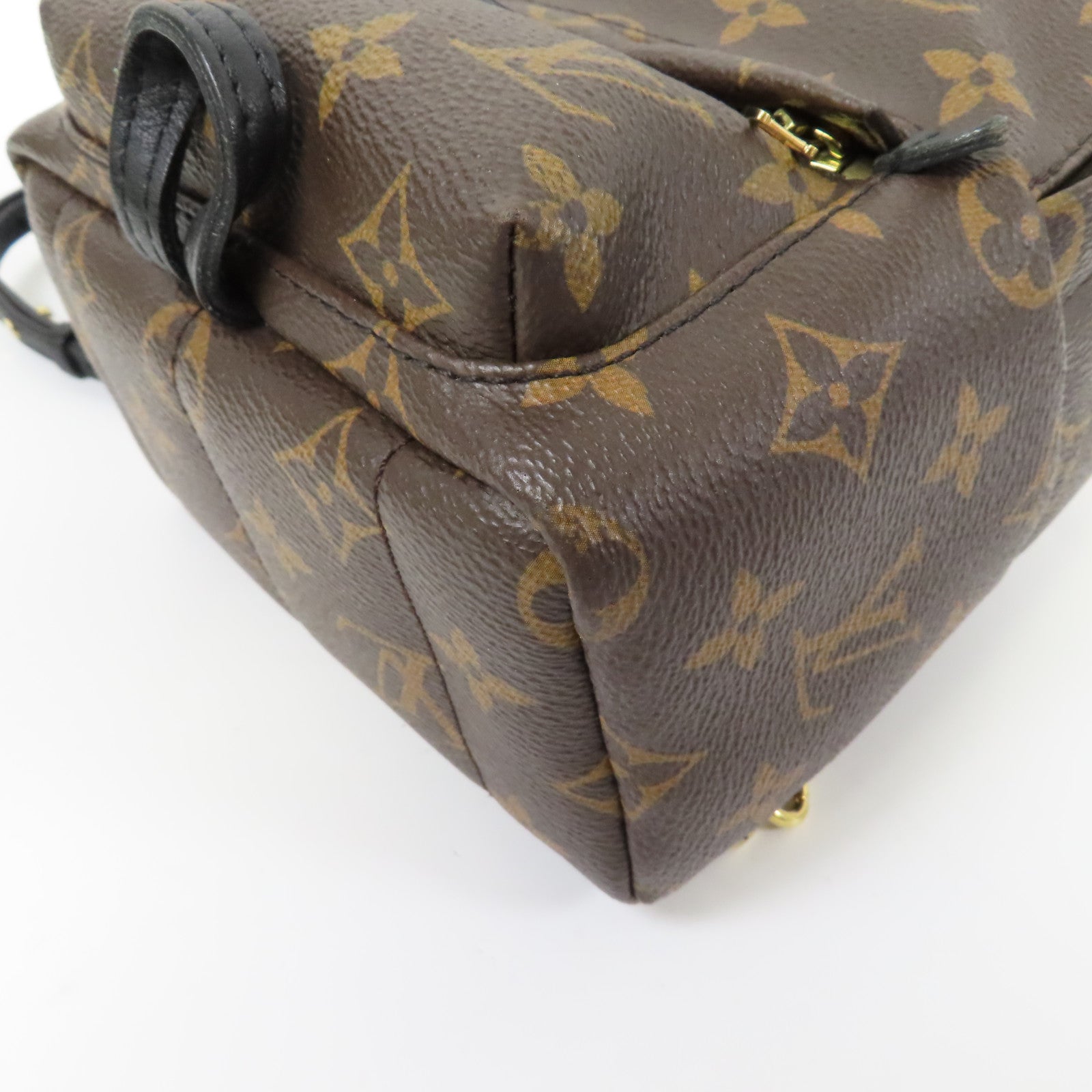 LOUIS VUITTON 【激減優惠】Monogram Palm Springs Mini金扣背包啡色