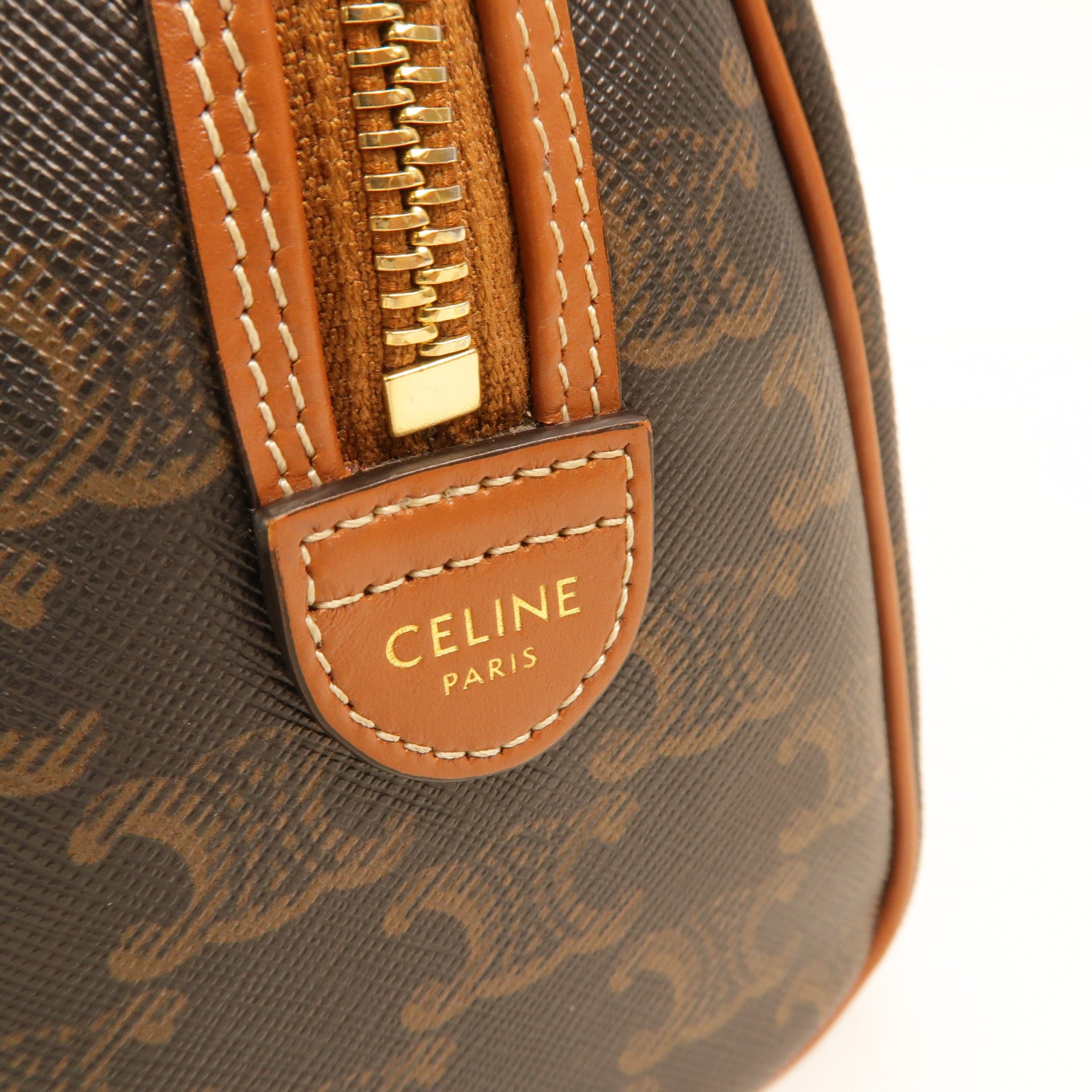 CELINE 塗層帆布Small Boston手挽肩背兩用袋
