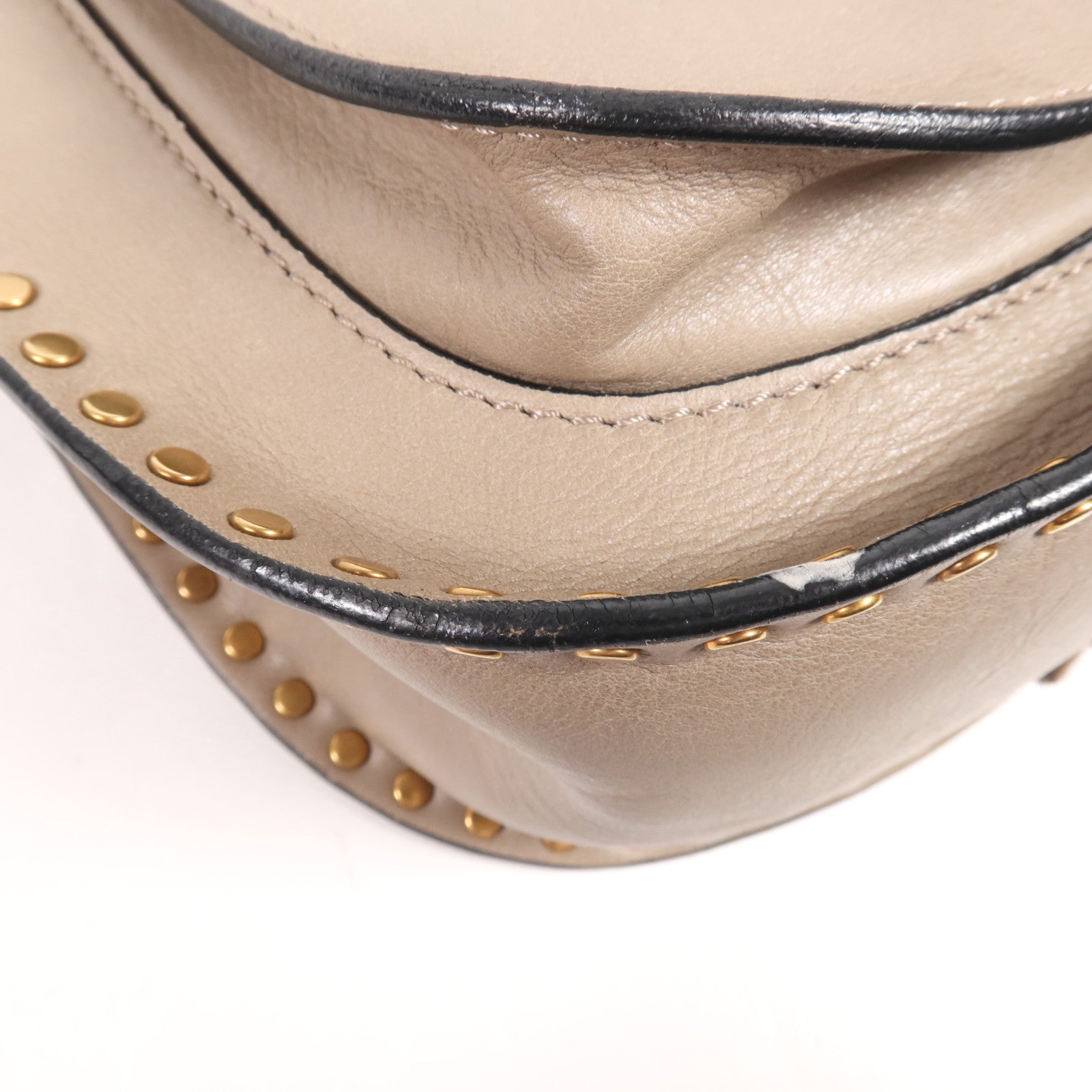 Chloe 皮革Shoulder Bag金扣肩背袋