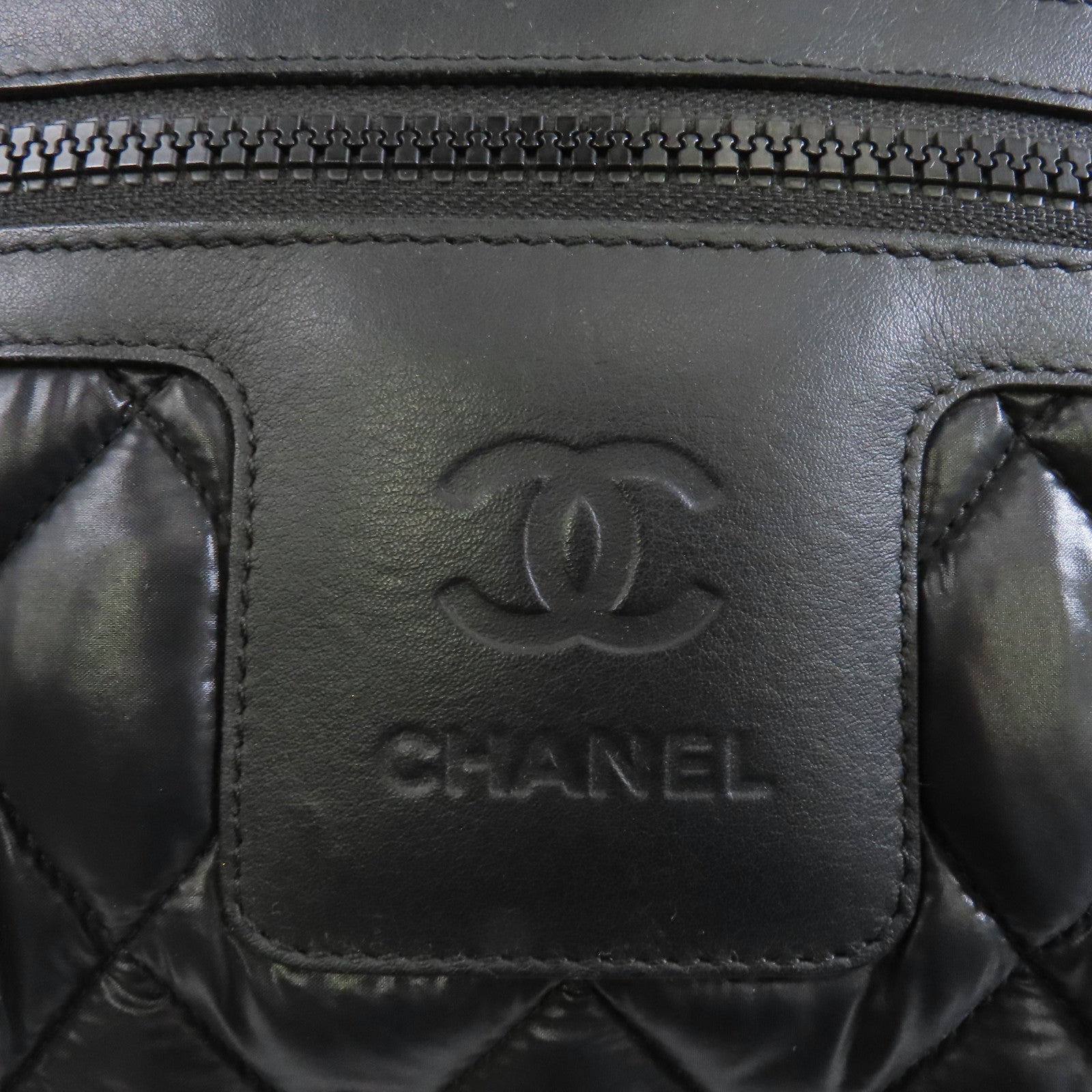 CHANEL 【激減優惠】尼龍Coco Cocoon銀扣手挽袋黑色