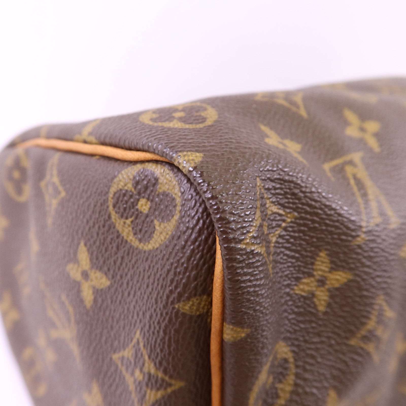 LOUIS VUITTON Monogram Speedy 35金扣手挽袋