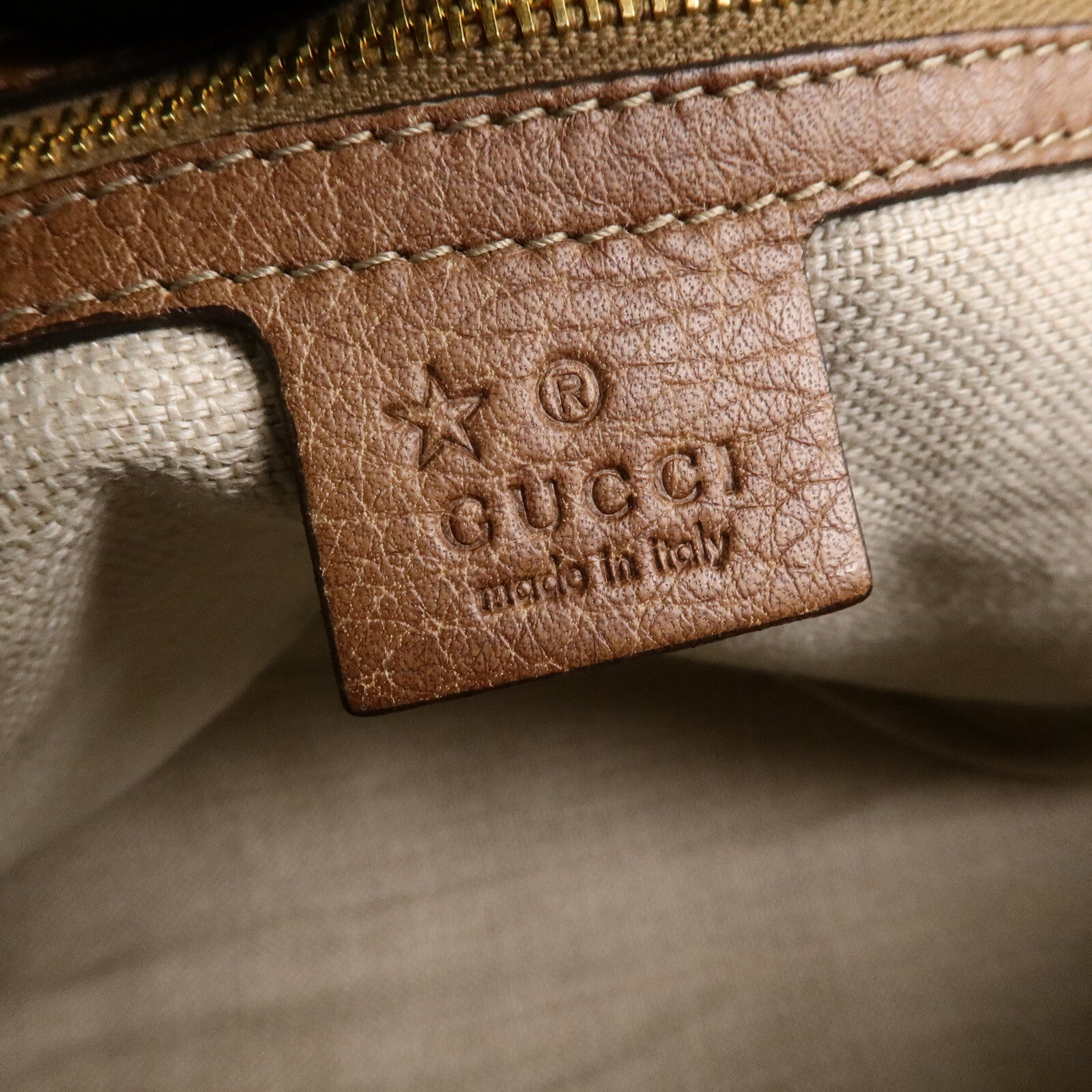 GUCCI 牛皮皮革Bamboo Tote Bag手挽袋