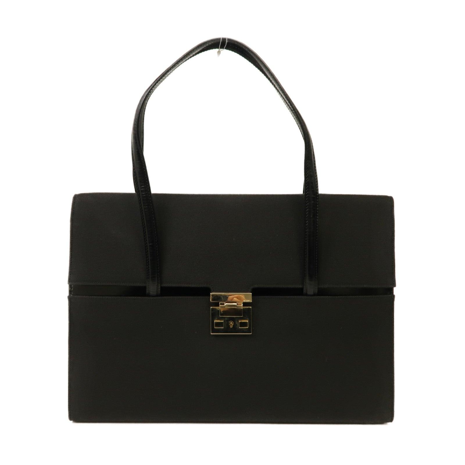 GUCCI 帆布Shoulder Bag金扣肩背袋黑色