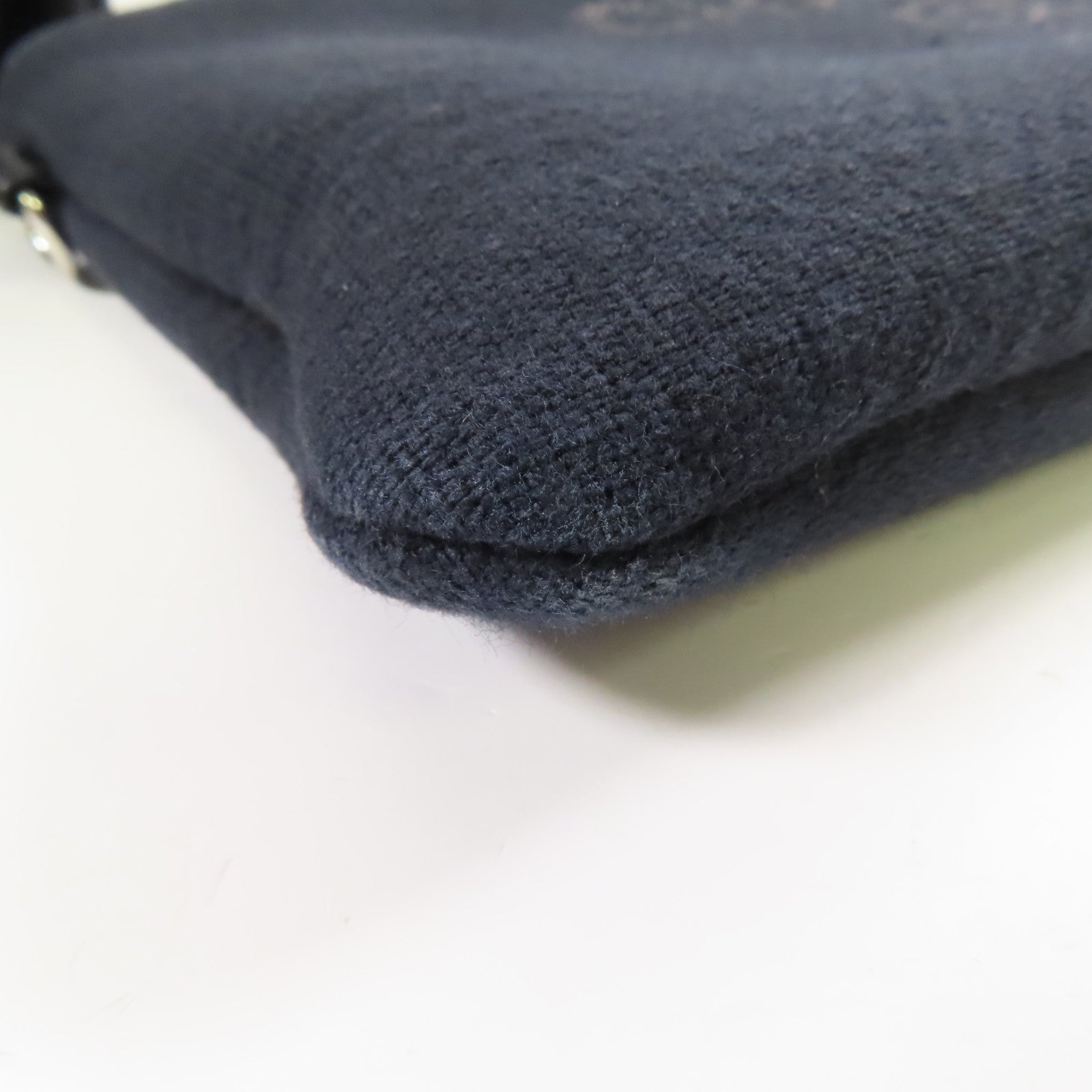 CHANEL 帆布Deauville Tote Bag銀扣手挽袋