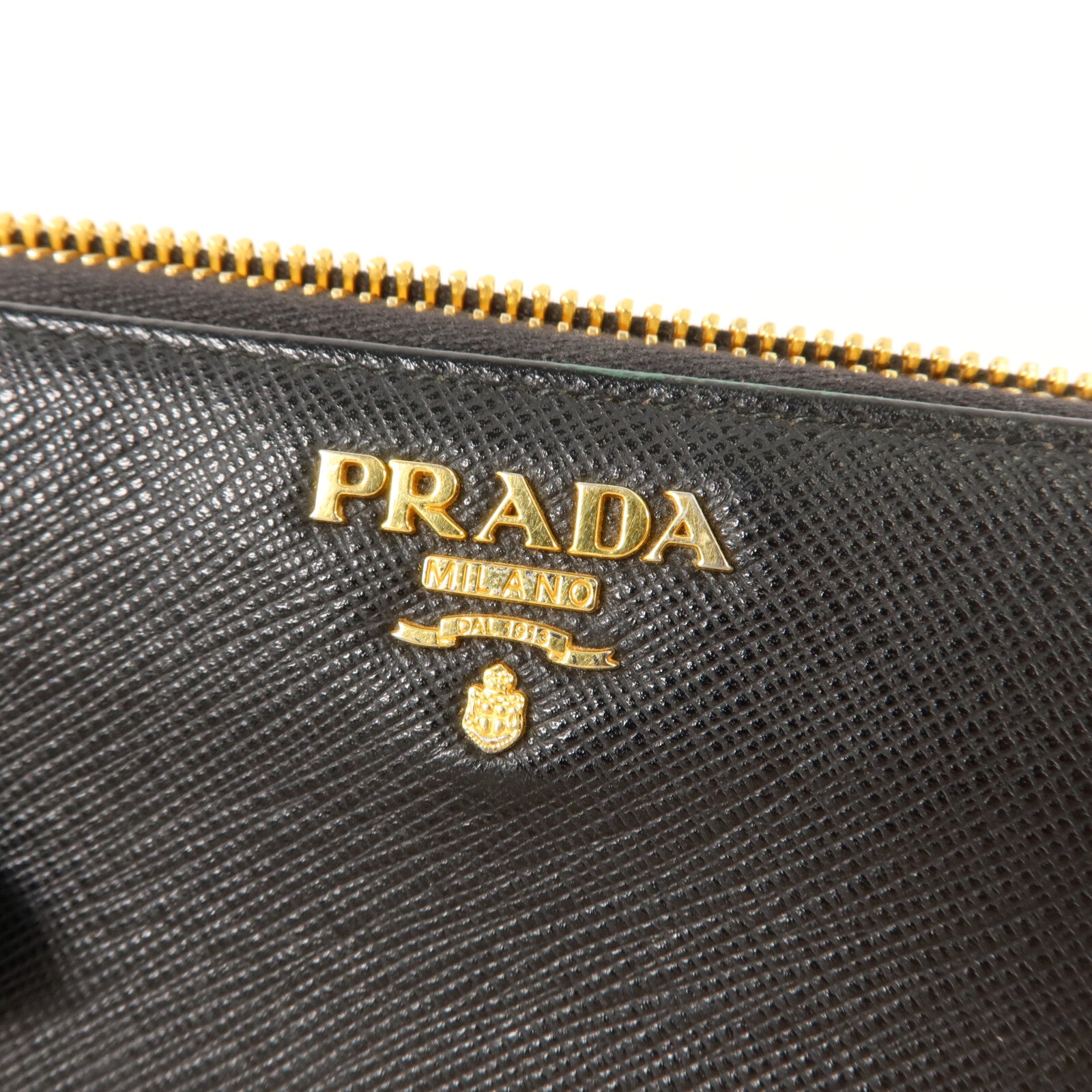 PRADA Saffiano皮革Zipper Long Wallet長錢包