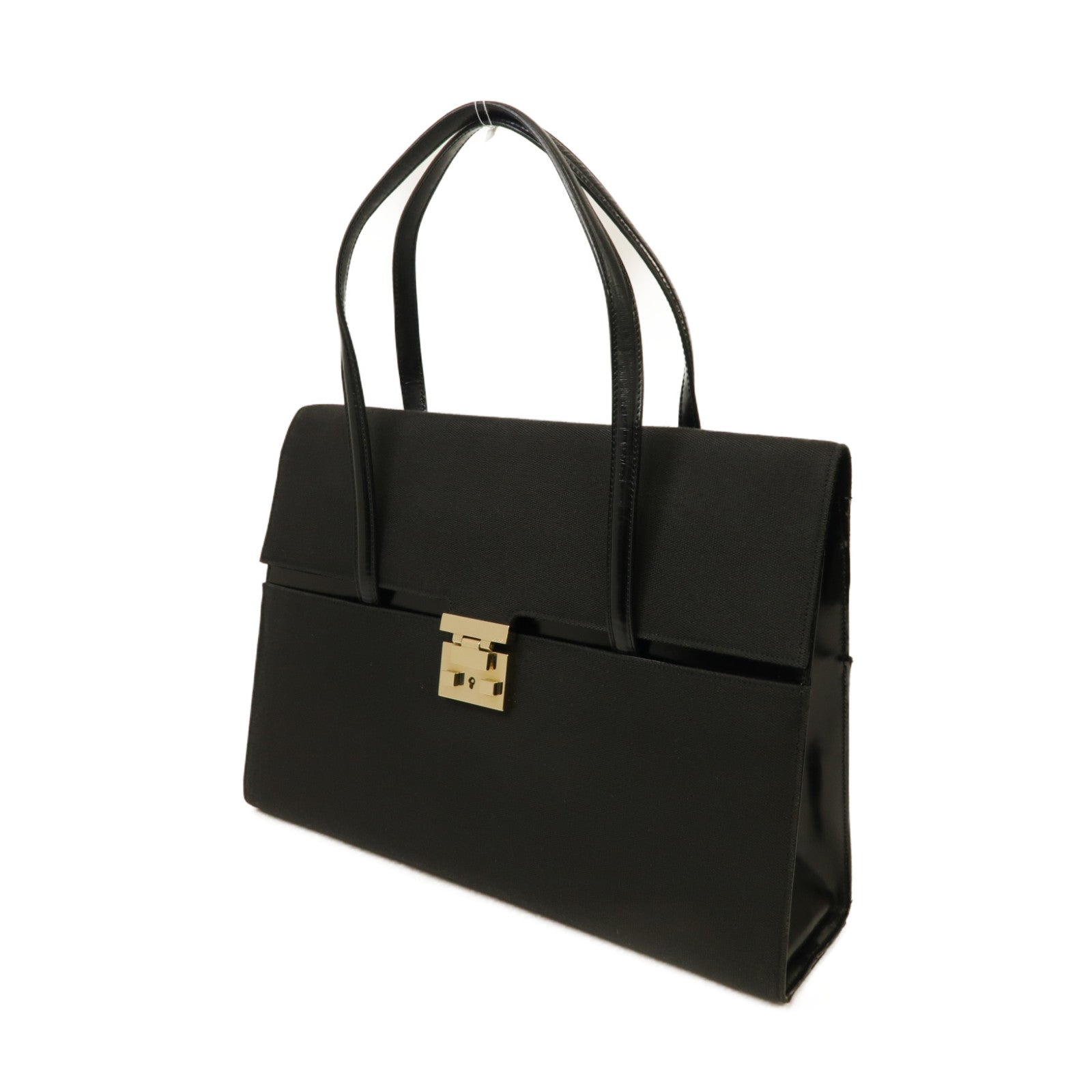 GUCCI 帆布Shoulder Bag金扣肩背袋黑色