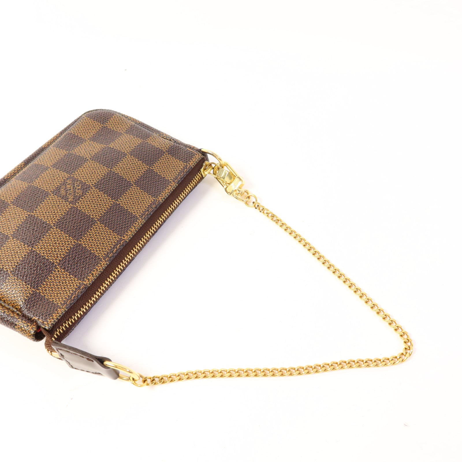 LOUIS VUITTON Monogram Mini Pochette Accessoires金扣手挽袋