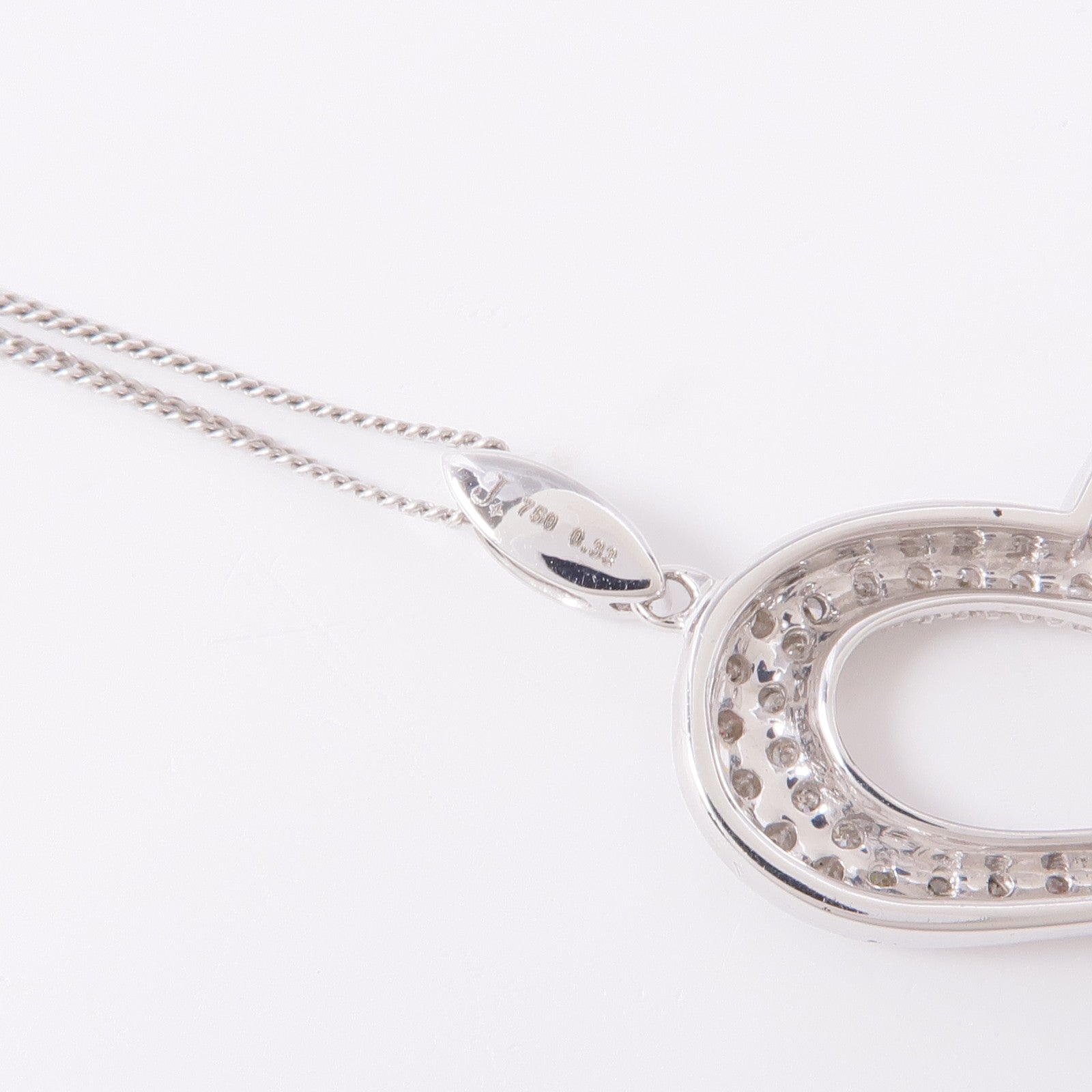 JEWELRY 18K白金Diamond Necklace鑽石項鍊