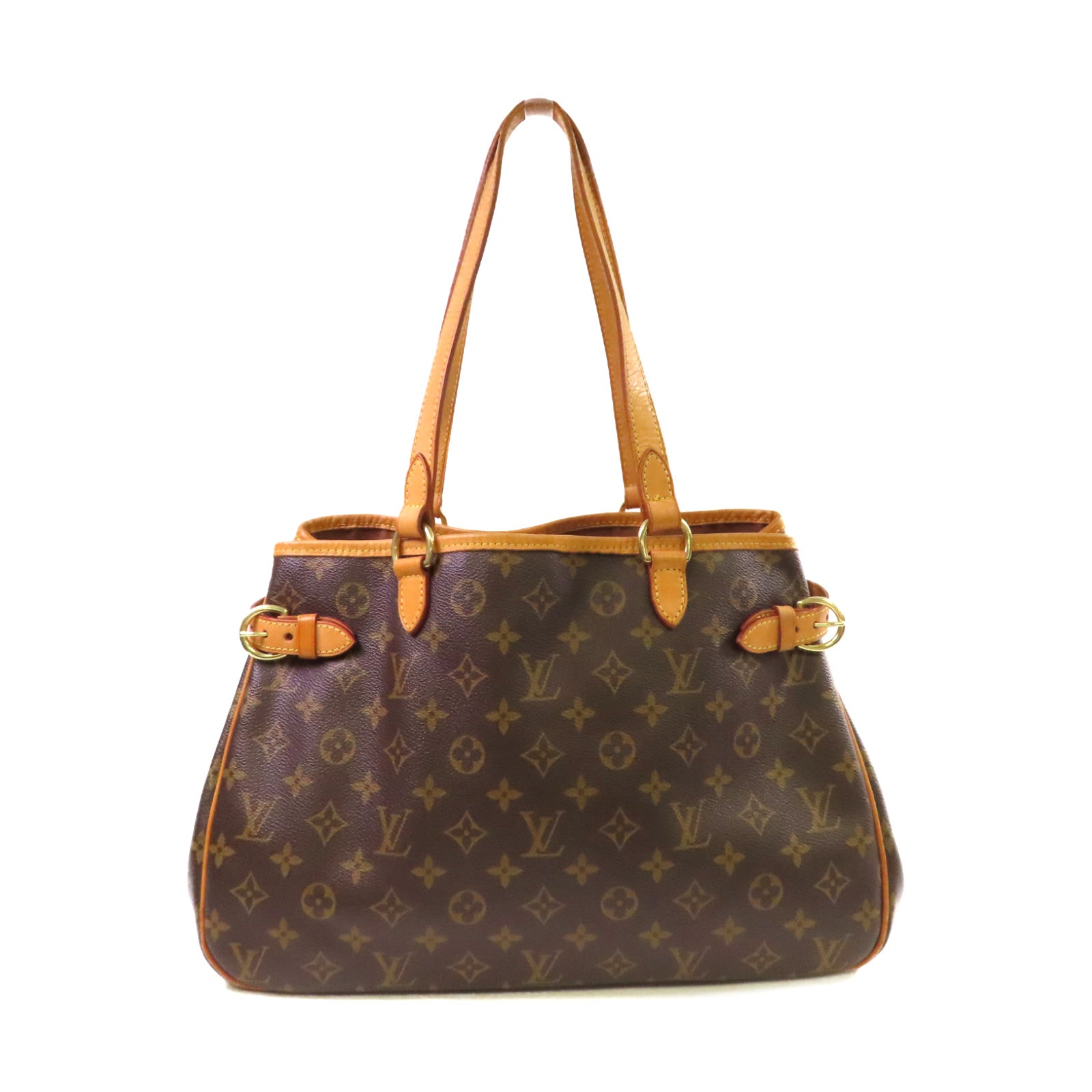 LOUIS VUITTON Monogram Batignolles Horizontal Shoulder Bag金扣肩背袋啡色