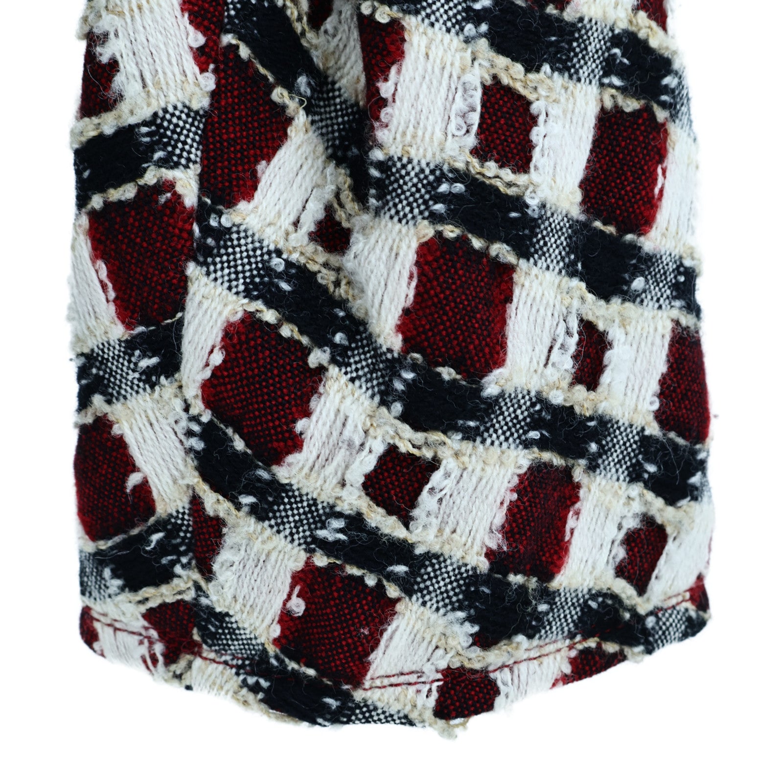 CHANEL Wool/Rayon Collarless Jacket外套