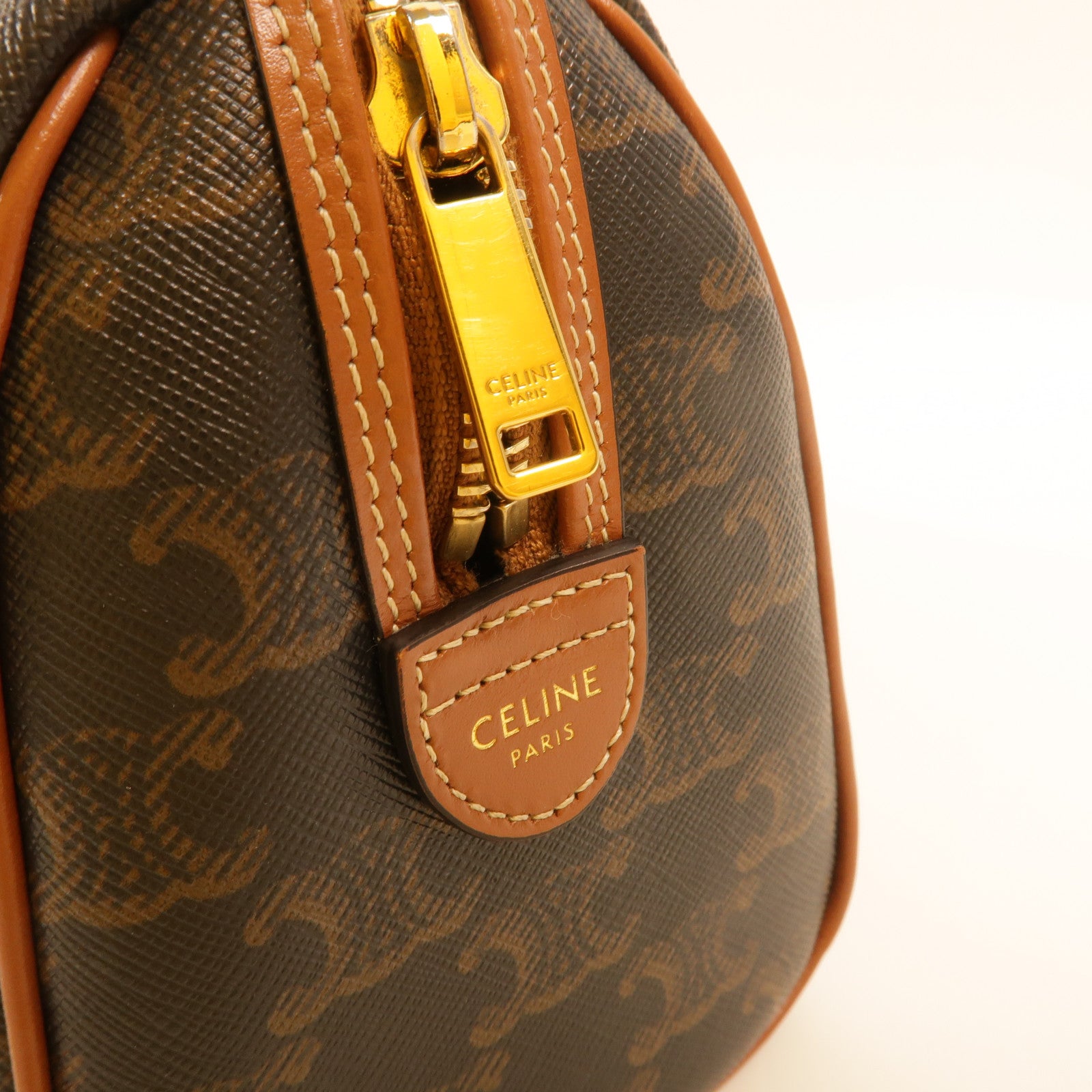 CELINE 塗層帆布Small Boston手挽肩背兩用袋