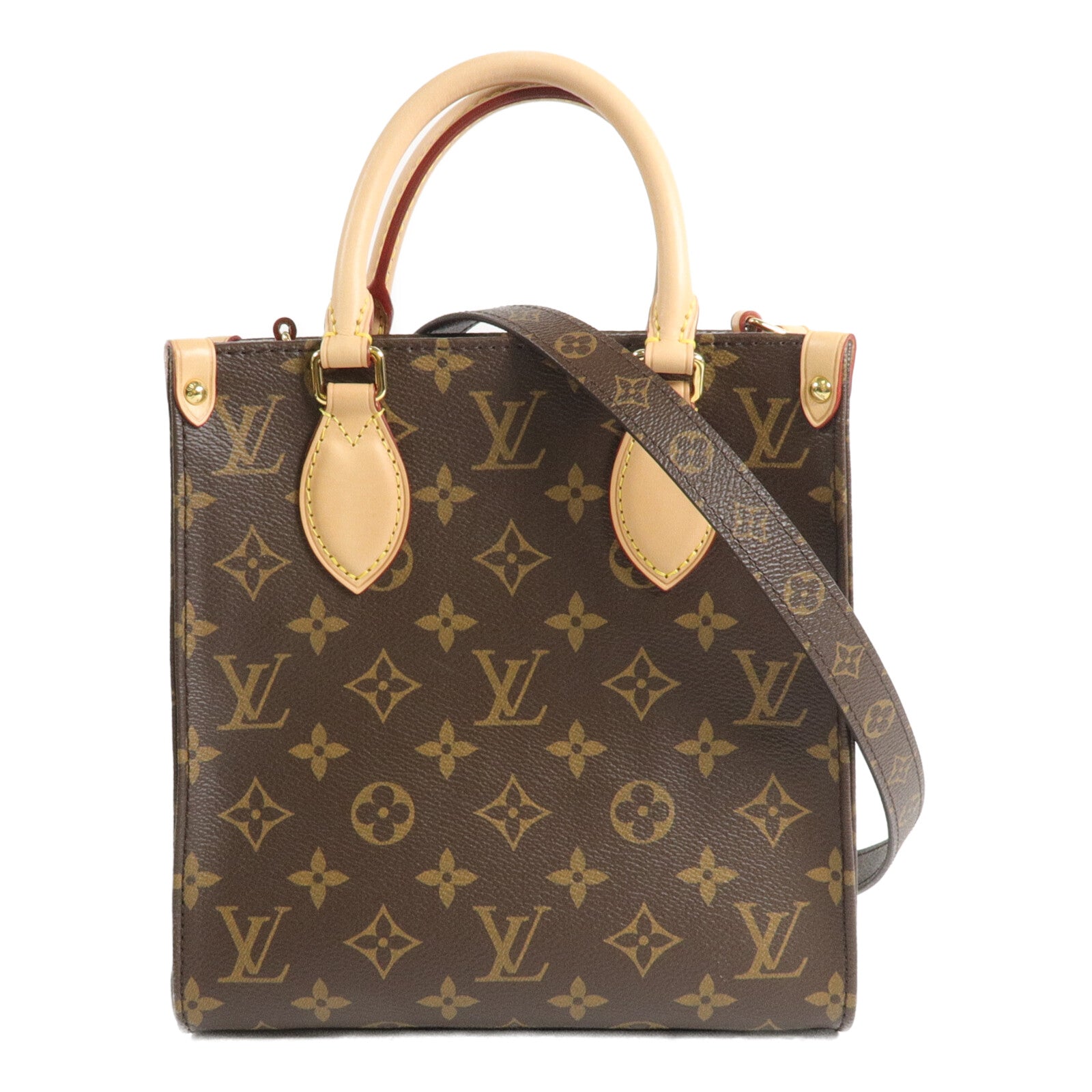 LOUIS VUITTON Monogram Sac Plat BB手挽肩背兩用袋