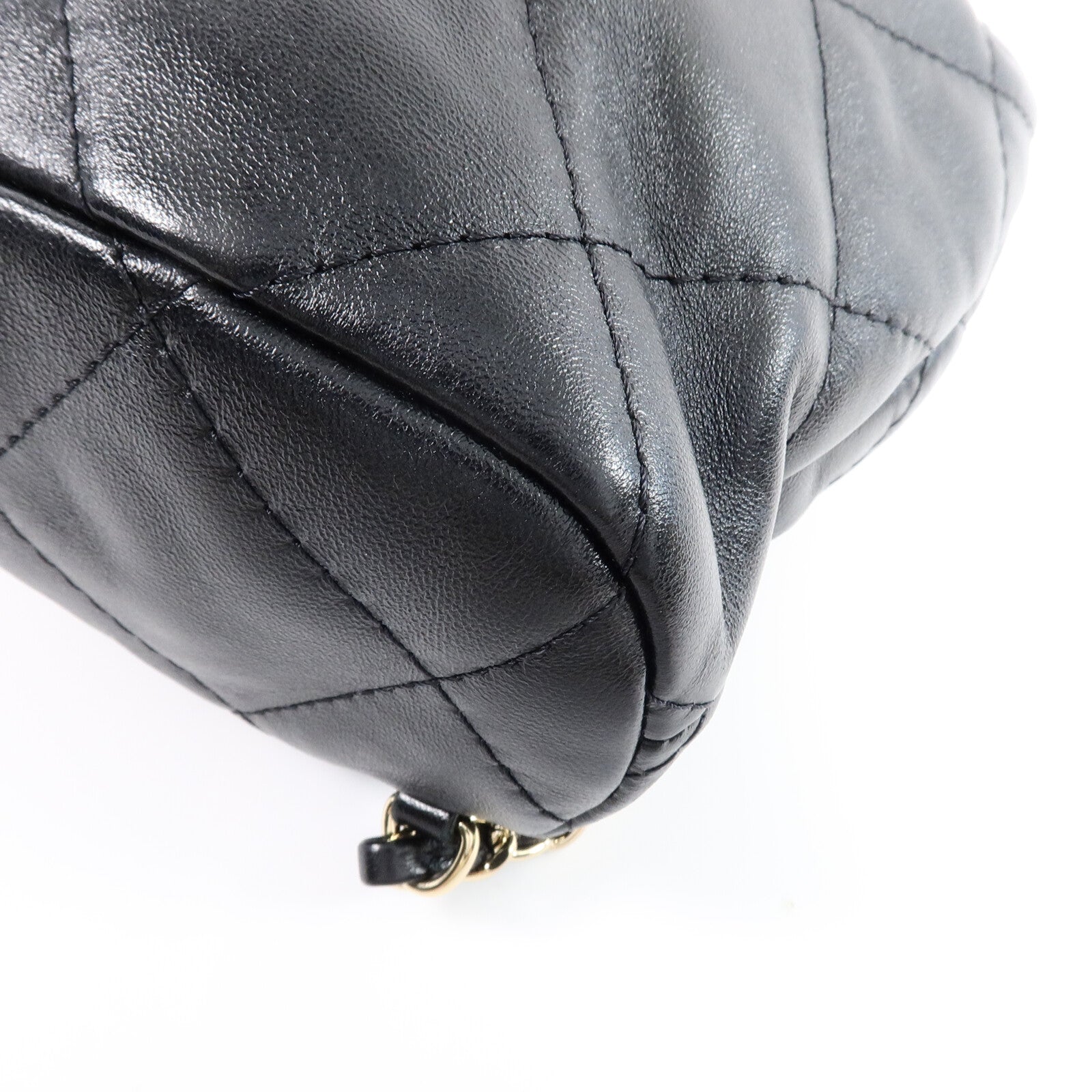 CHANEL 牛皮皮革Backpack鏈帶背包