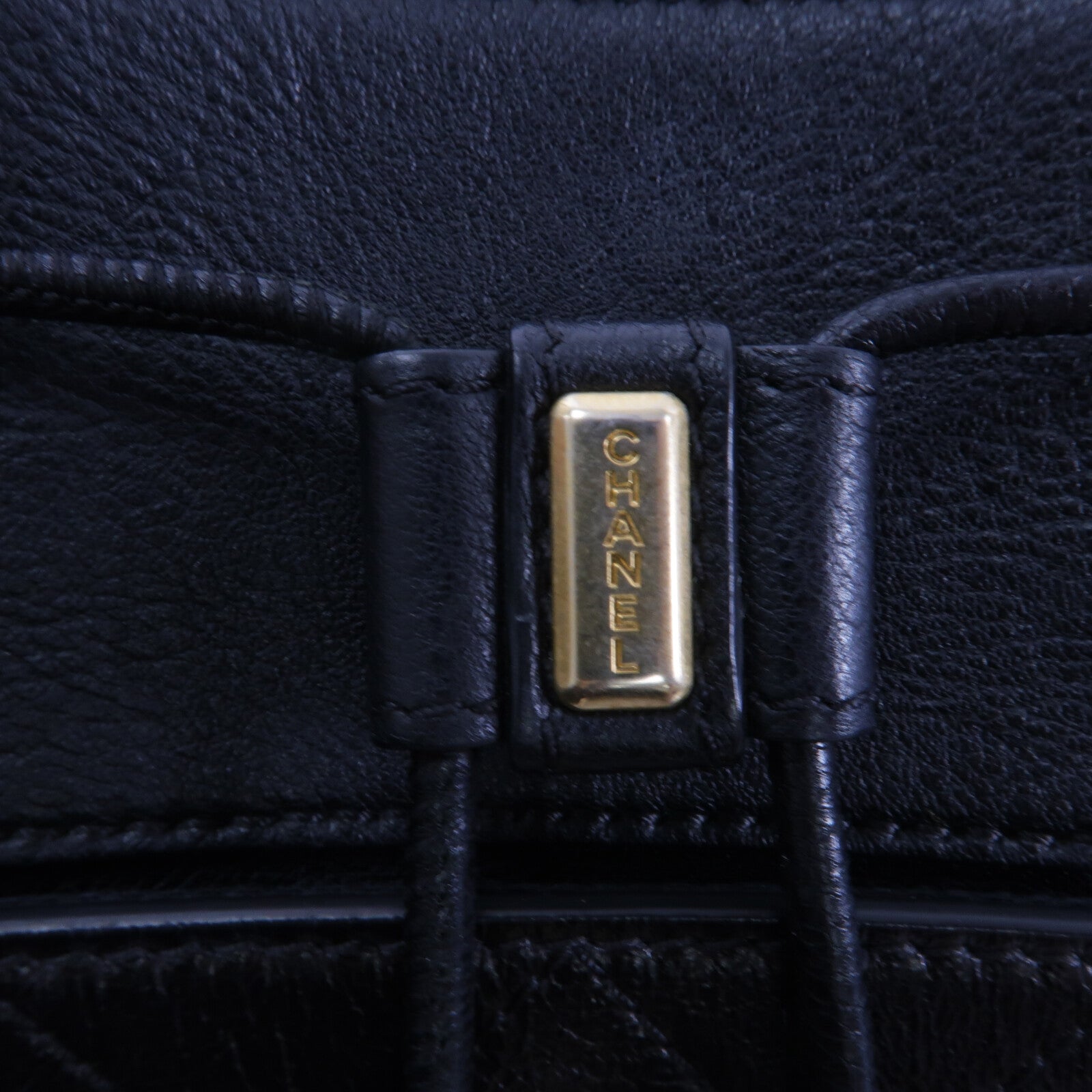 CHANEL 牛皮皮革Backpack鏈帶背包