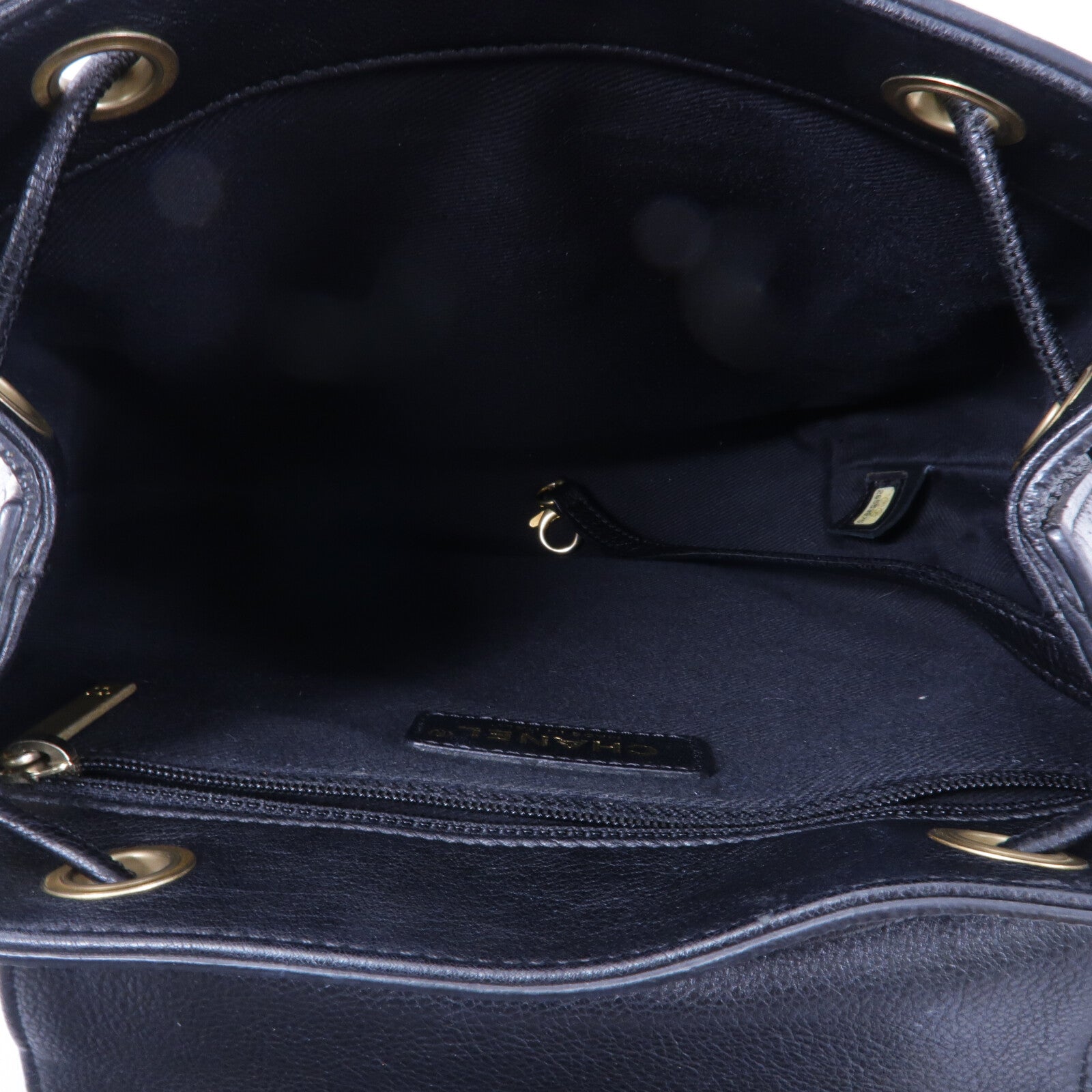 CHANEL 牛皮皮革Backpack鏈帶背包