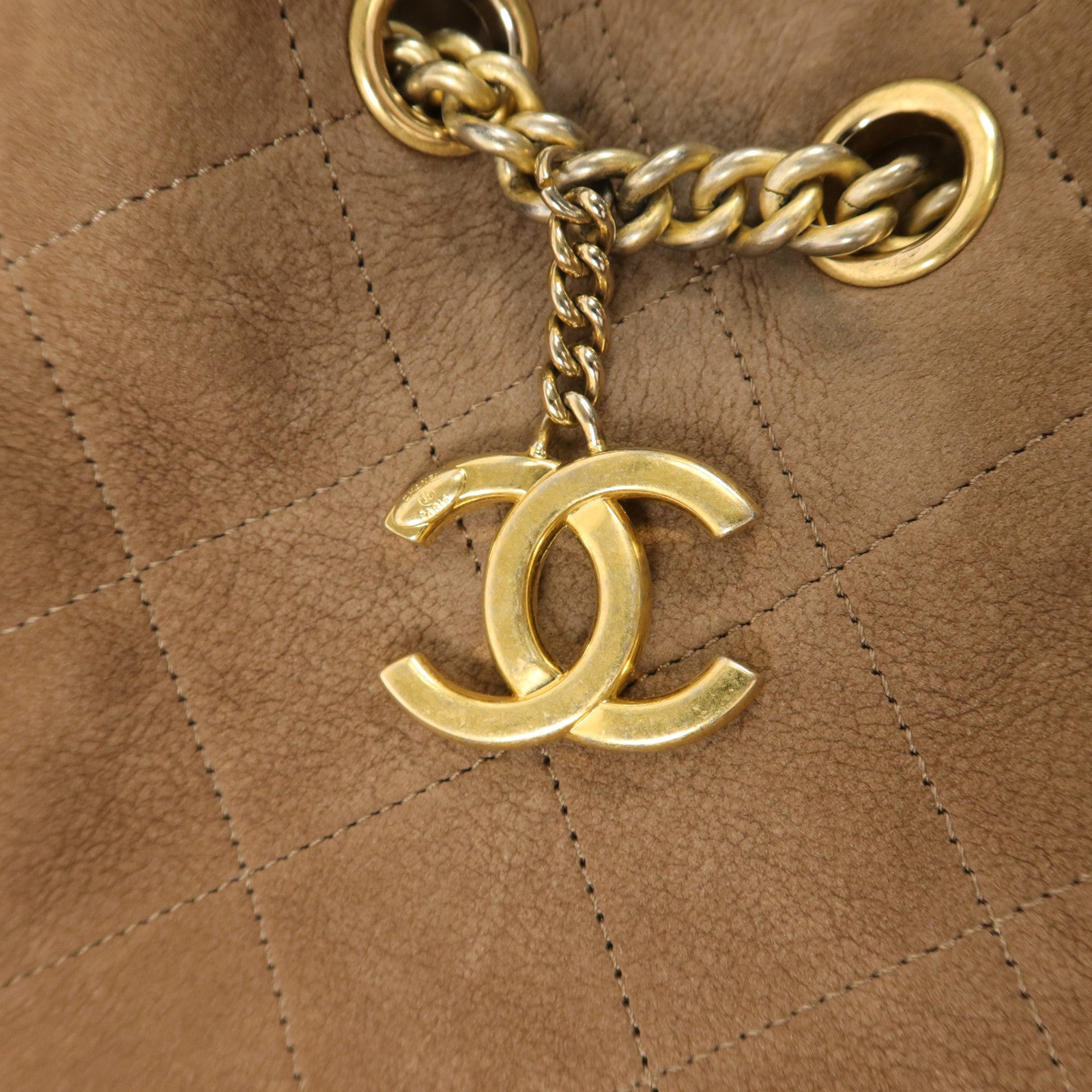 CHANEL 麂皮皮革2 Way Shoulder Bag手挽肩背兩用袋