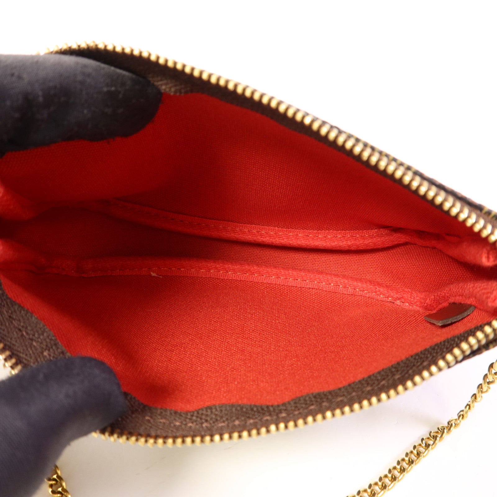 LOUIS VUITTON Monogram Mini Pochette Accessoires金扣手挽袋