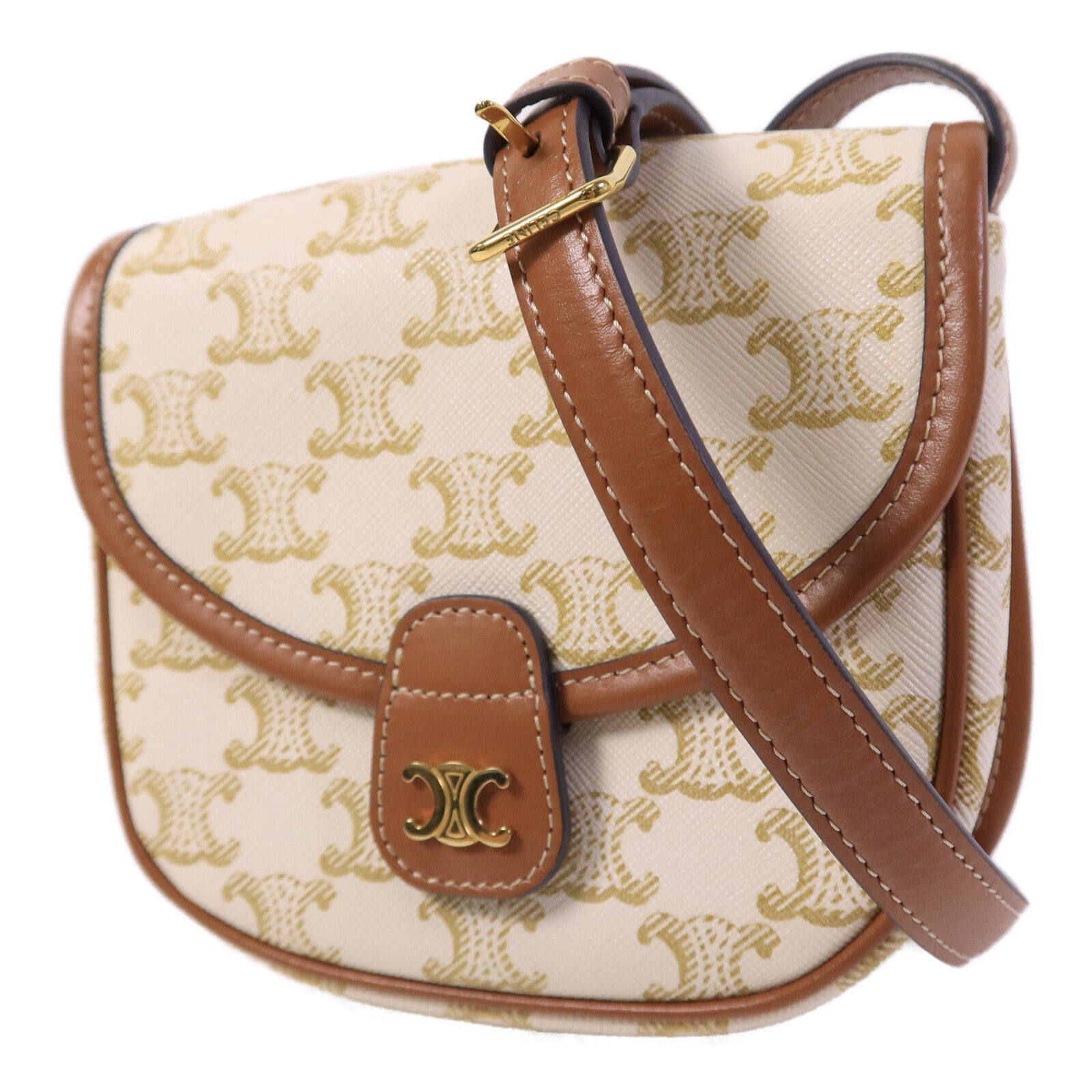 CELINE 塗層帆布Mini Besace肩背袋