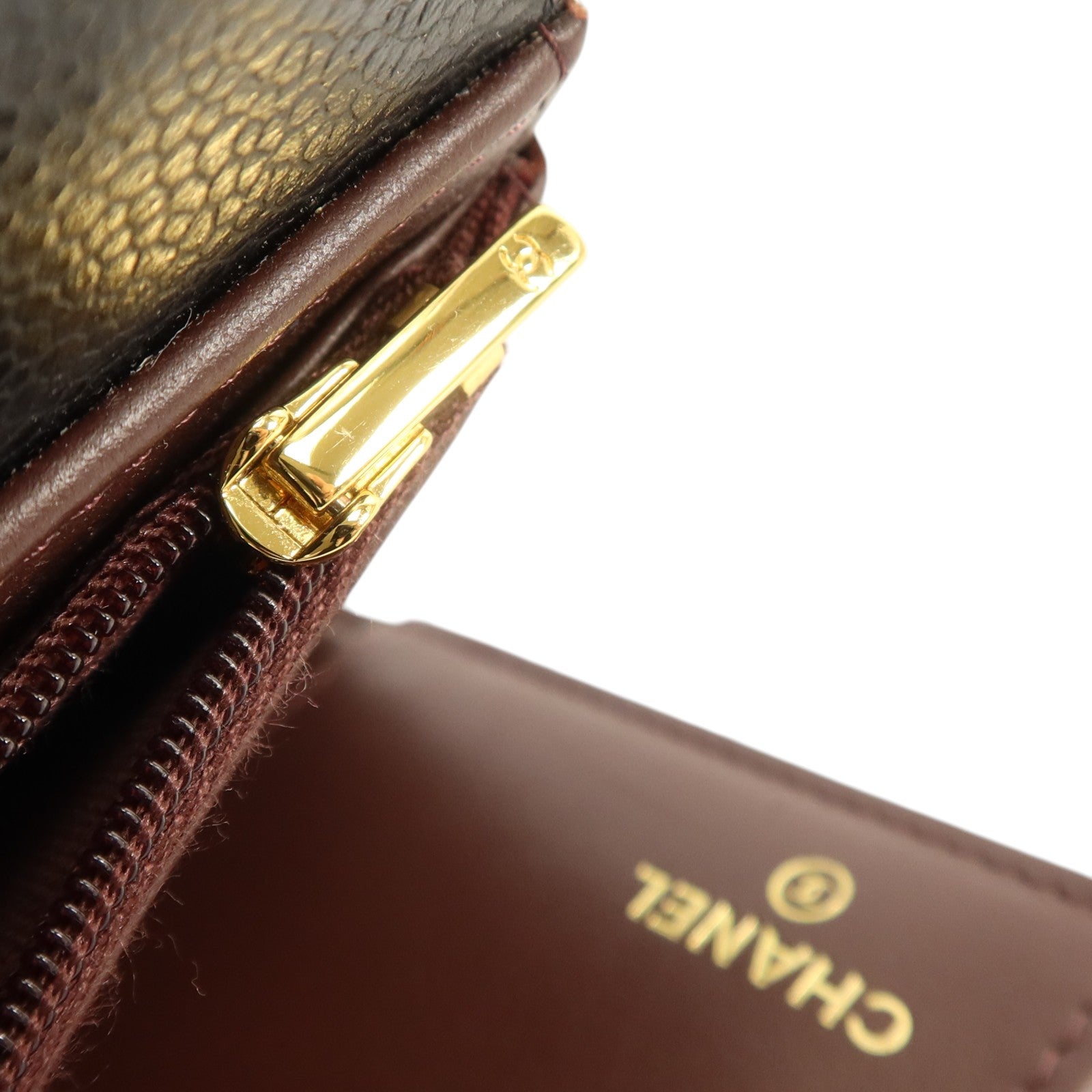 CHANEL 牛皮皮革Classic Medium Flap Wallet金扣錢包