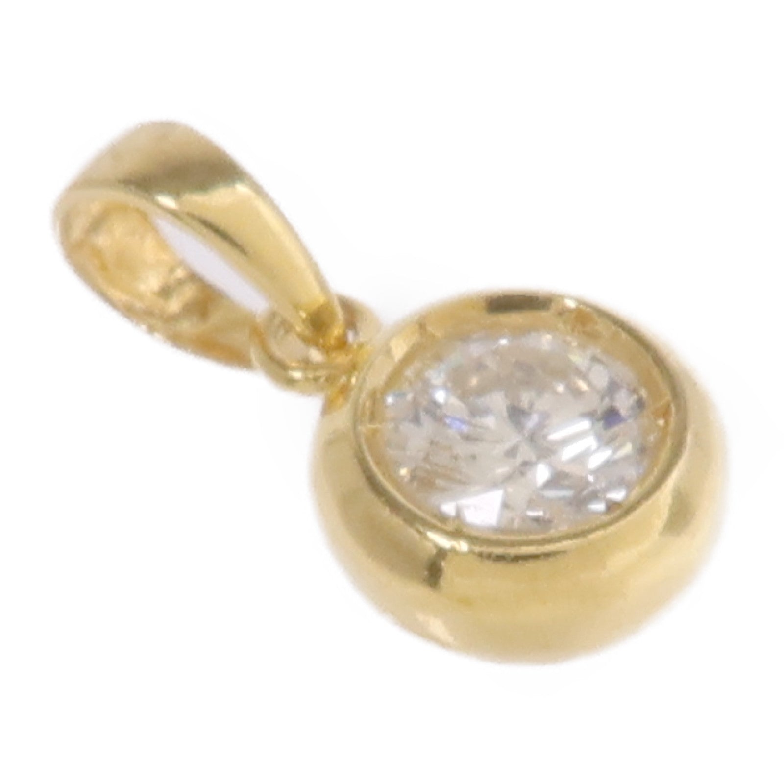 JEWELRY 18K黃金/白金Diamond Pendant Top鑽石吊墜