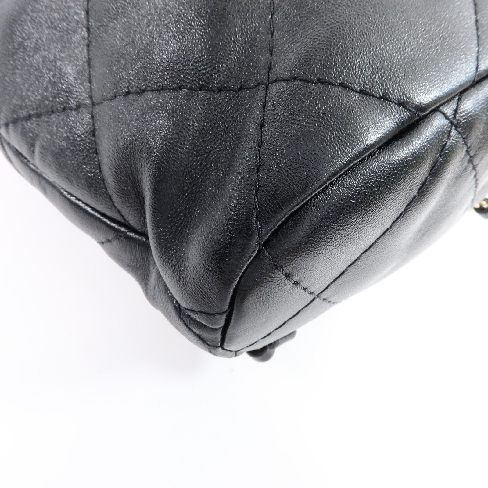CHANEL 牛皮皮革Backpack鏈帶背包