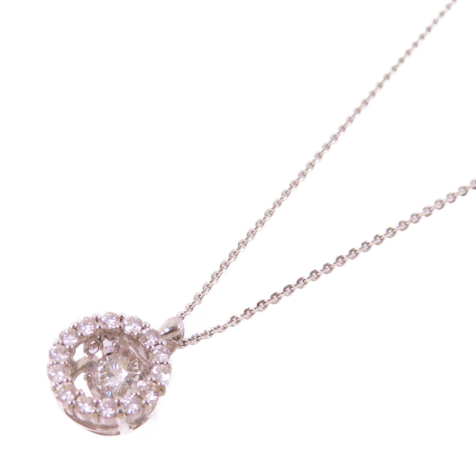 JEWELRY 18K白金/0.11ct/0.18ct鑽石Diamond Necklace項鏈