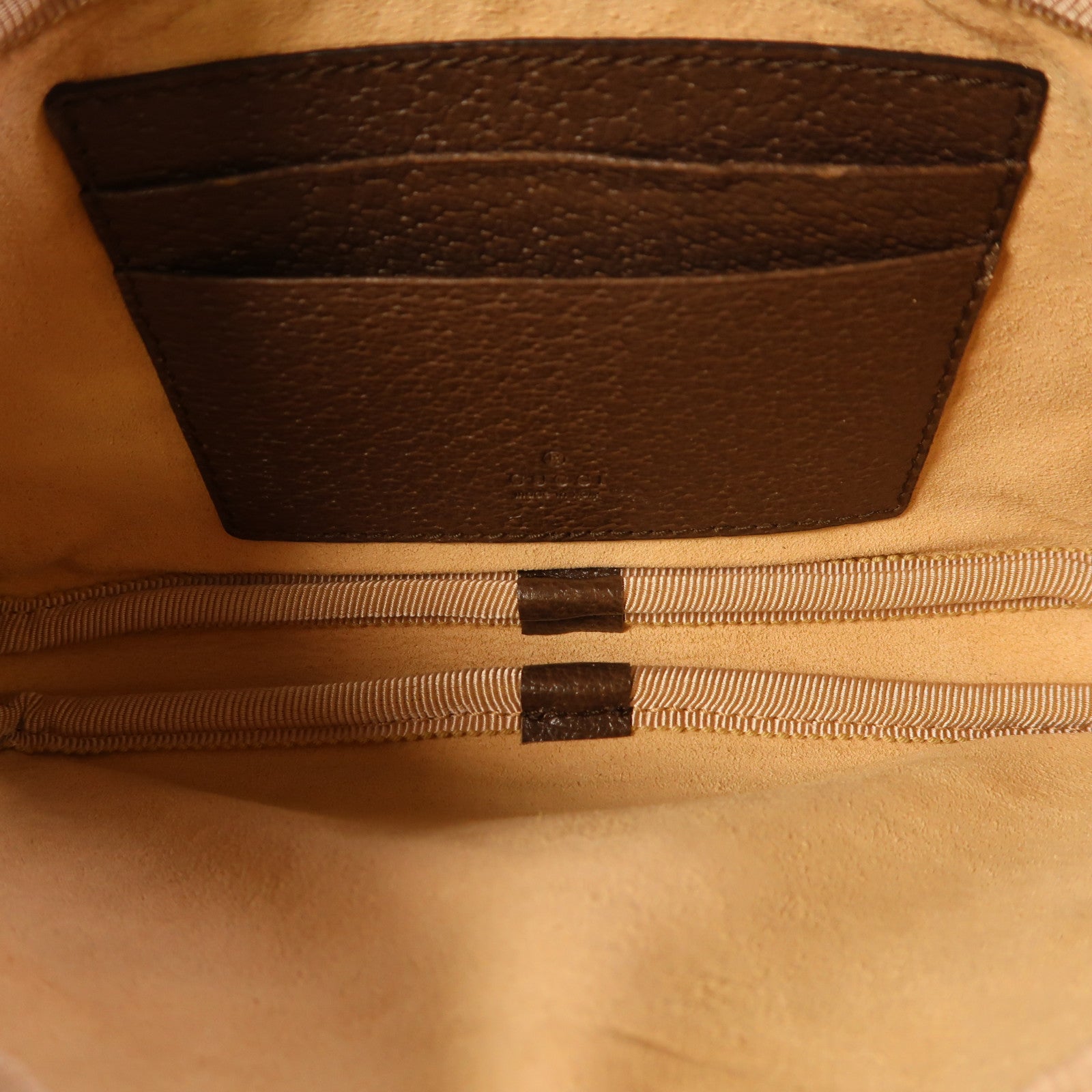 GUCCI 塗層帆布Shoulder Bag金扣肩背袋