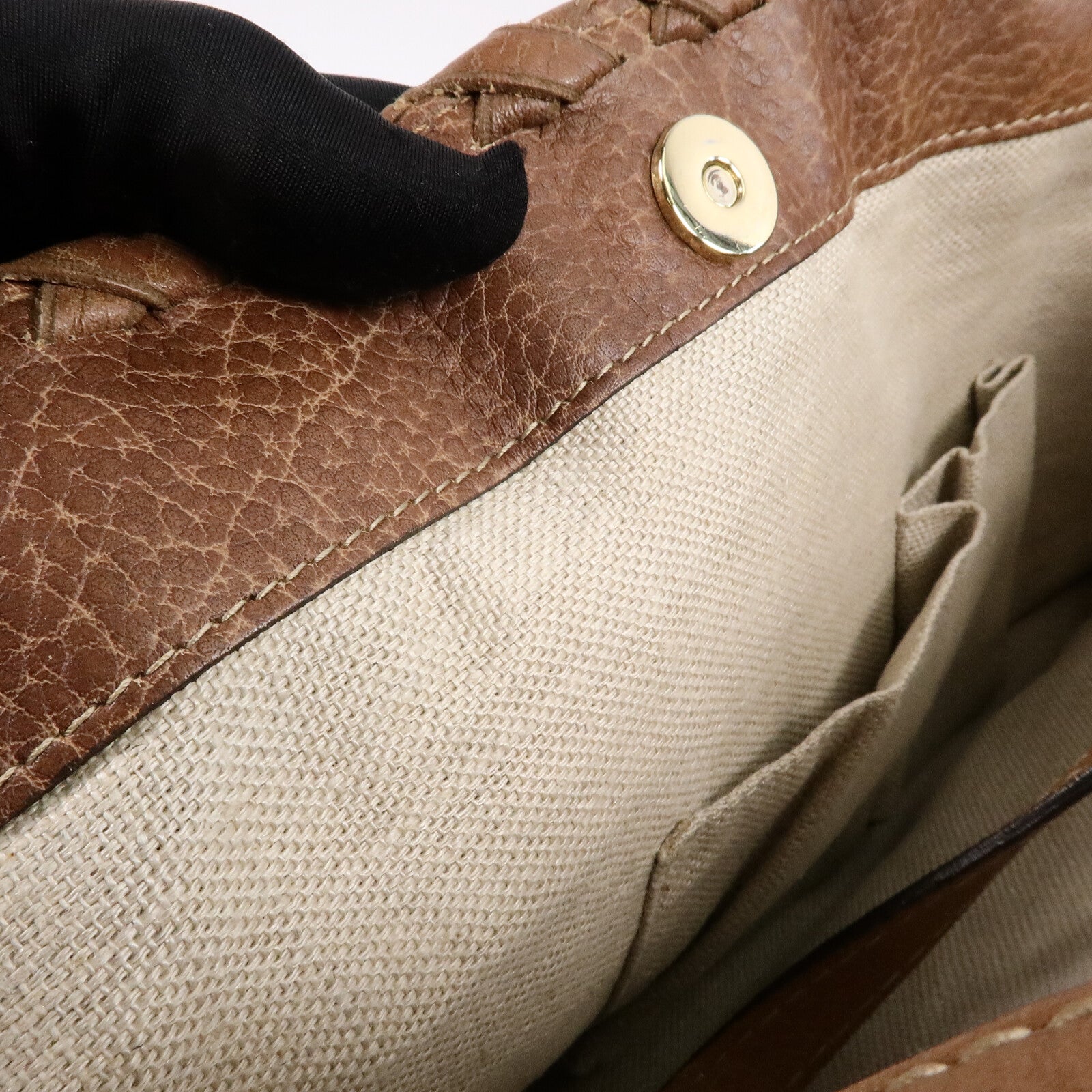 GUCCI 牛皮皮革Bamboo Tote Bag手挽袋