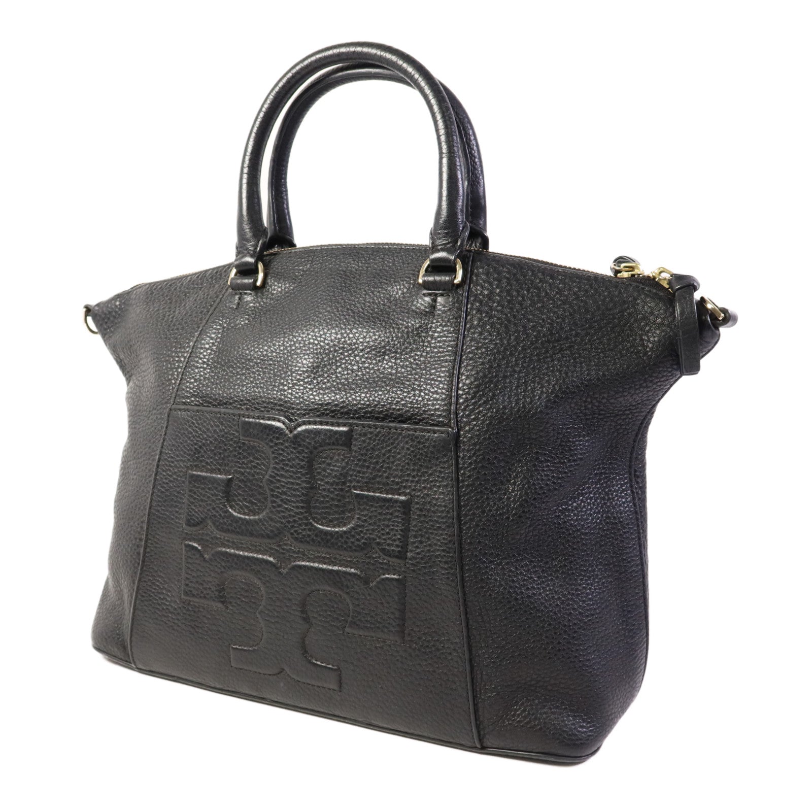 Tory Burch 牛皮皮革2 Way Shoulder Bag金扣手挽肩背兩用袋