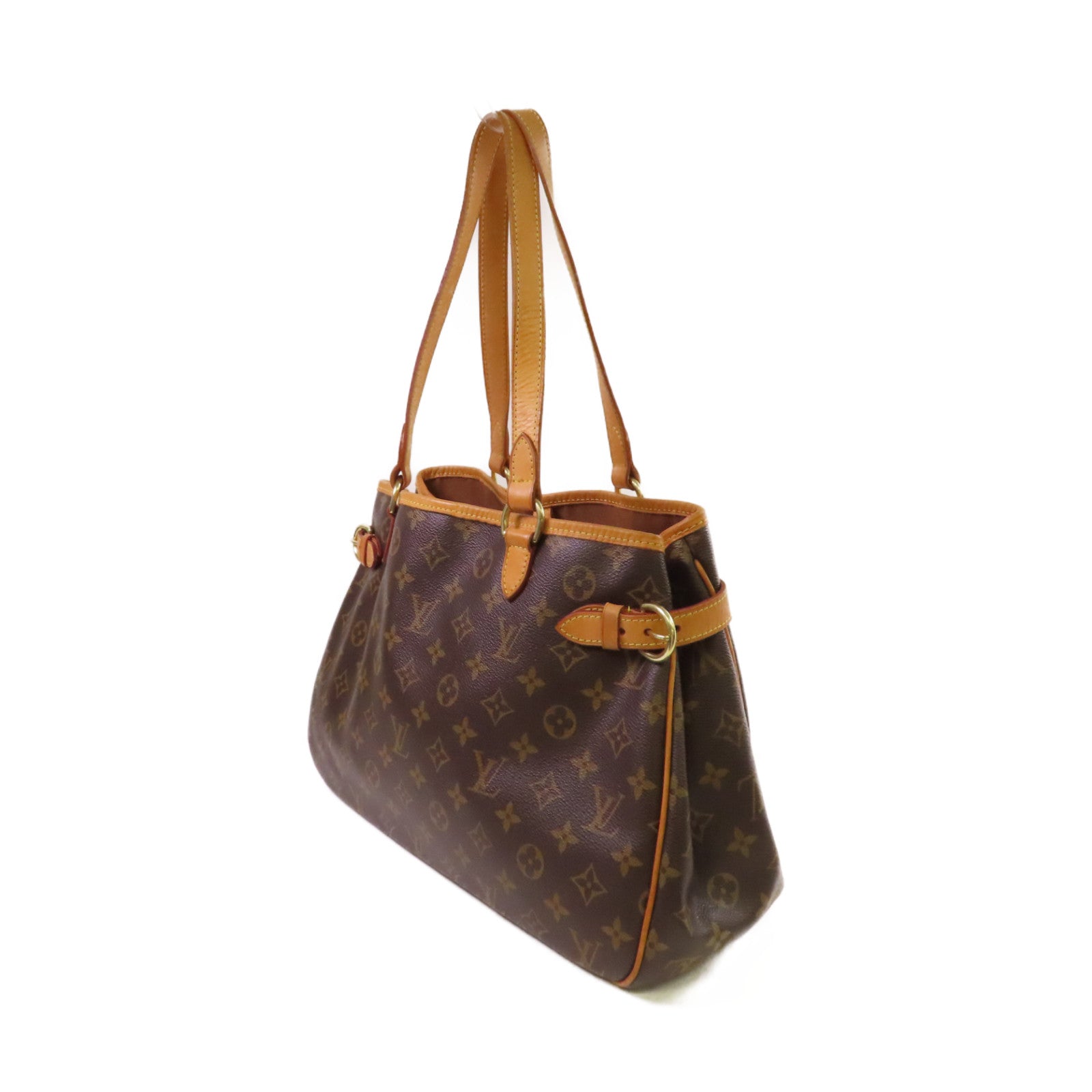 LOUIS VUITTON Monogram Batignolles Horizontal Shoulder Bag金扣肩背袋啡色