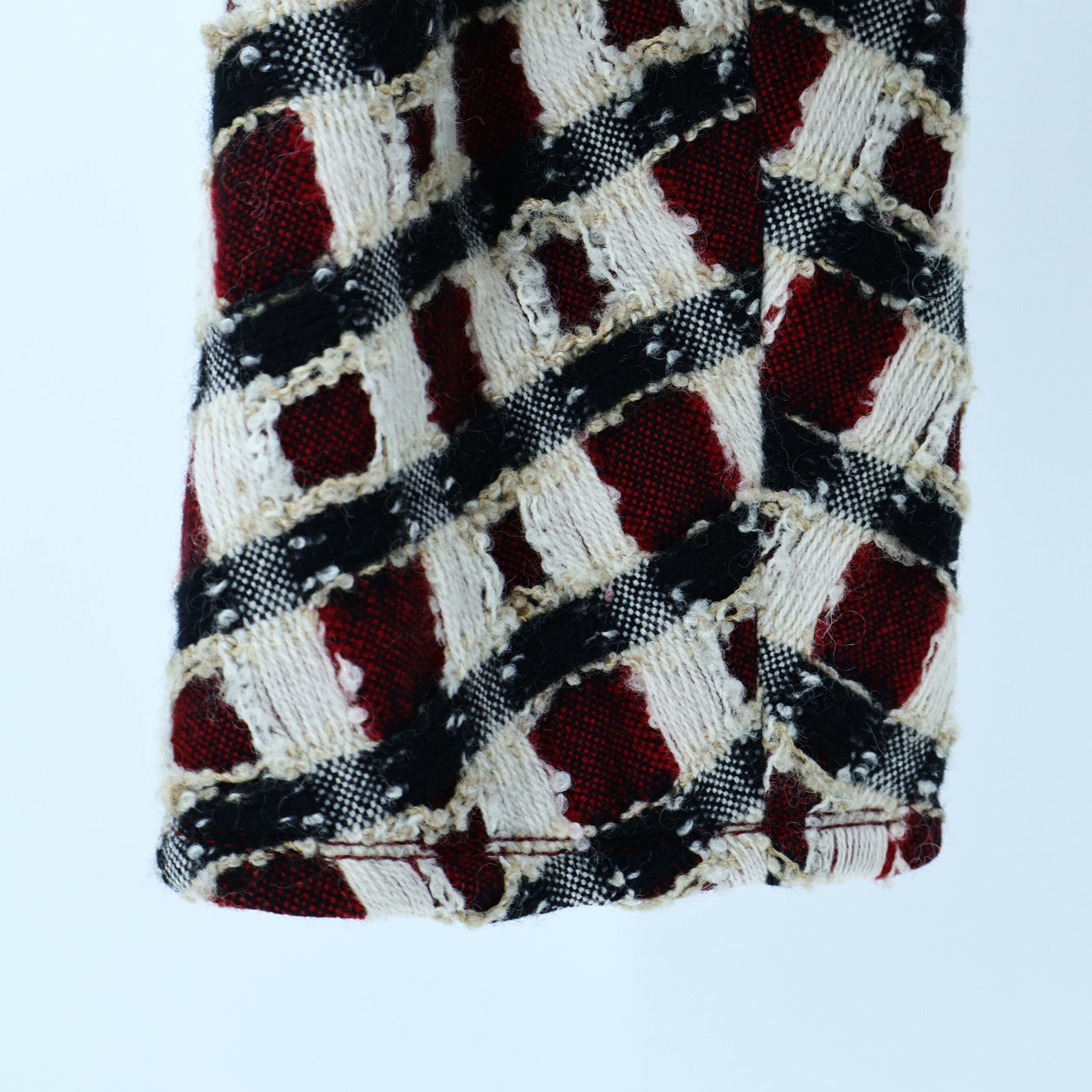 CHANEL Wool/Rayon Collarless Jacket外套