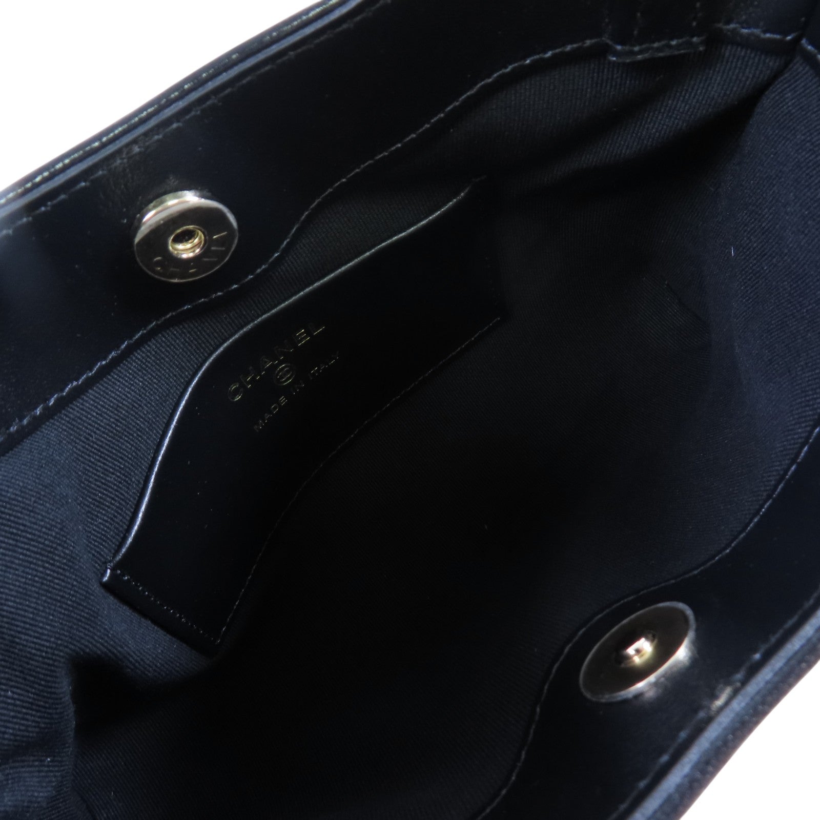 CHANEL 牛皮皮革Nano 31 Chain Shoulder Bag金扣鏈帶肩背袋