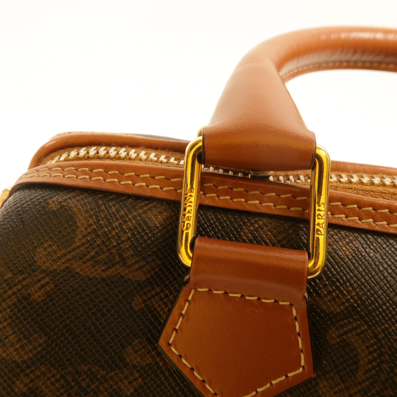 CELINE 塗層帆布Small Boston手挽肩背兩用袋