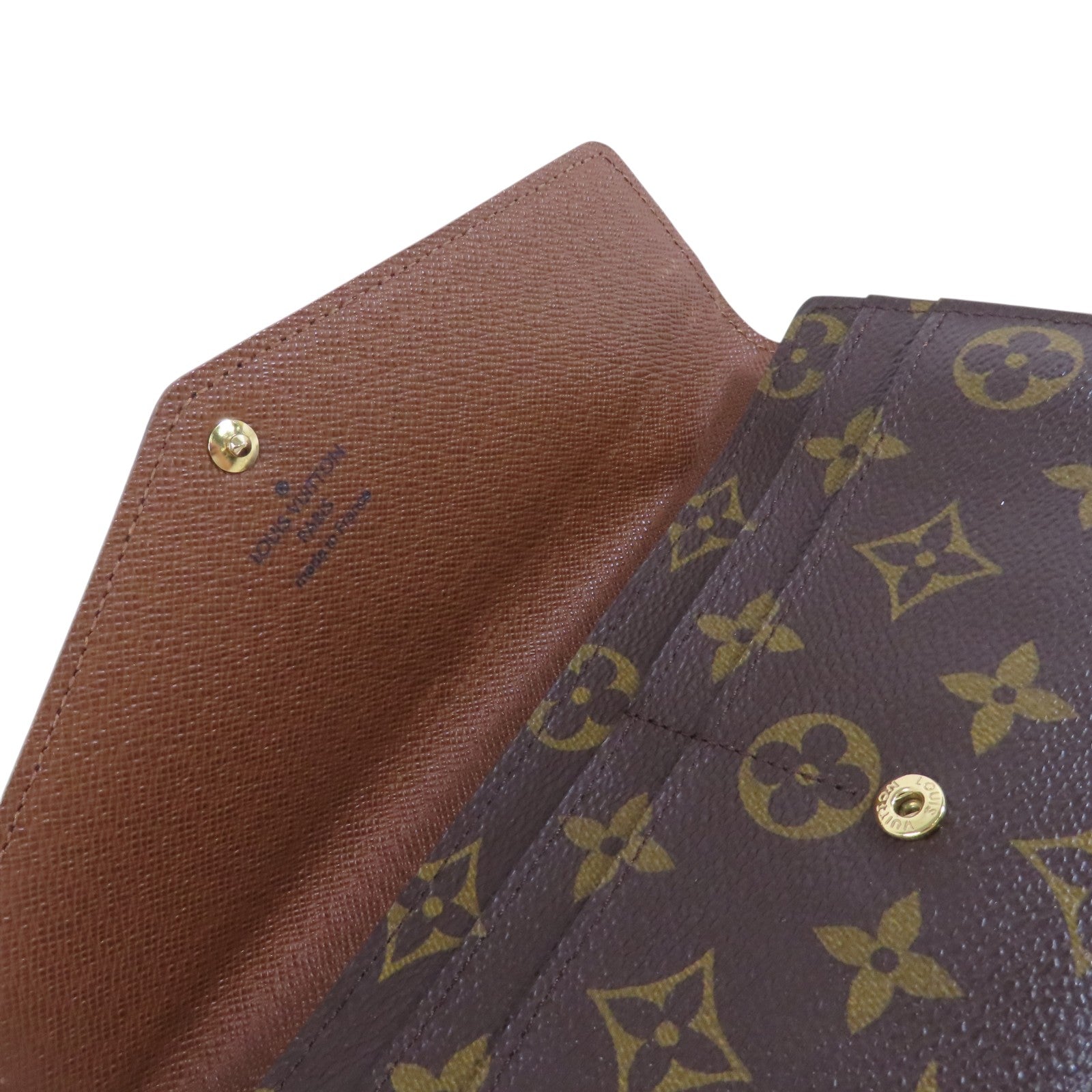 LOUIS VUITTON Monogram Sarah金扣長錢包