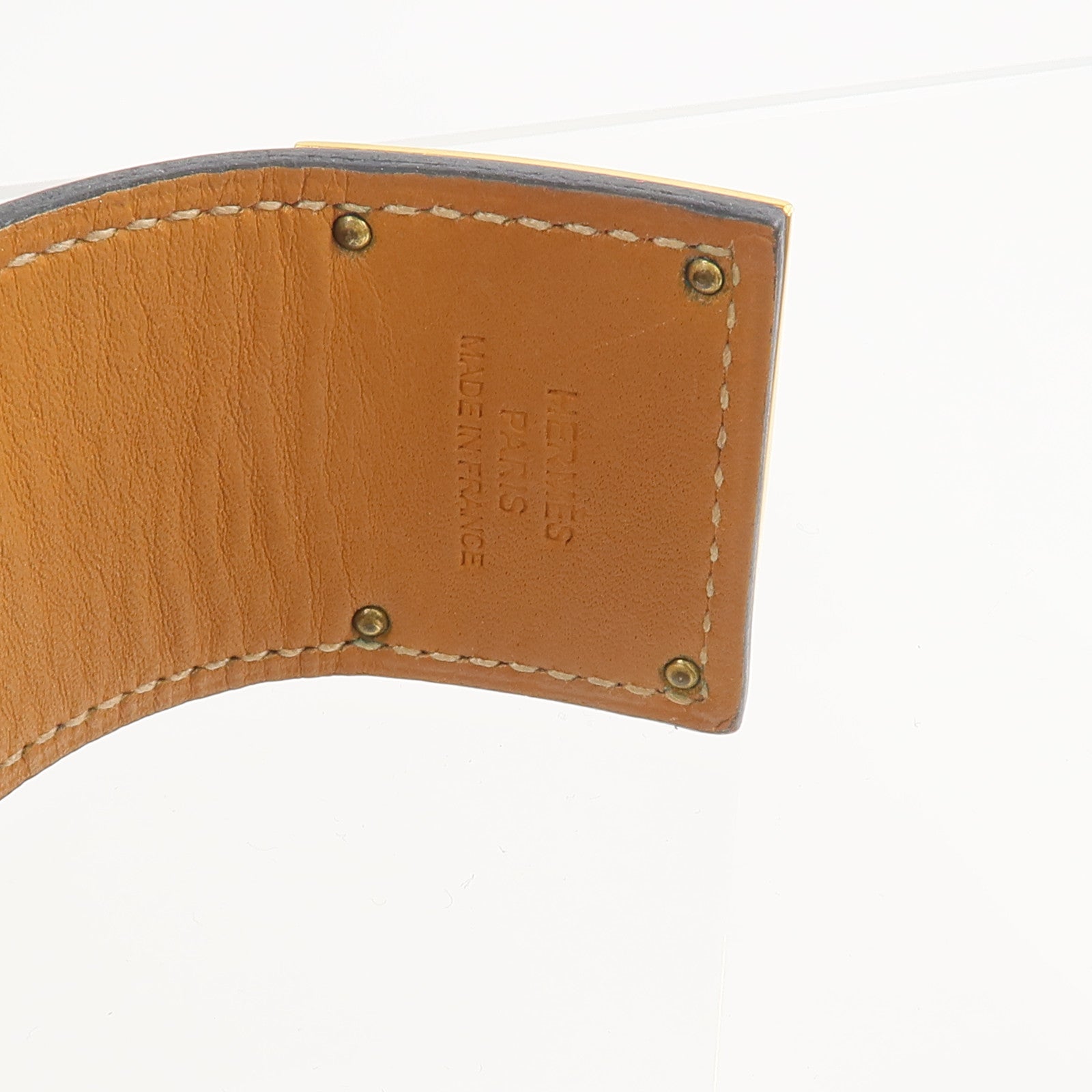 HERMES Swift皮革Kelly Dog Bracelet手帶Noir