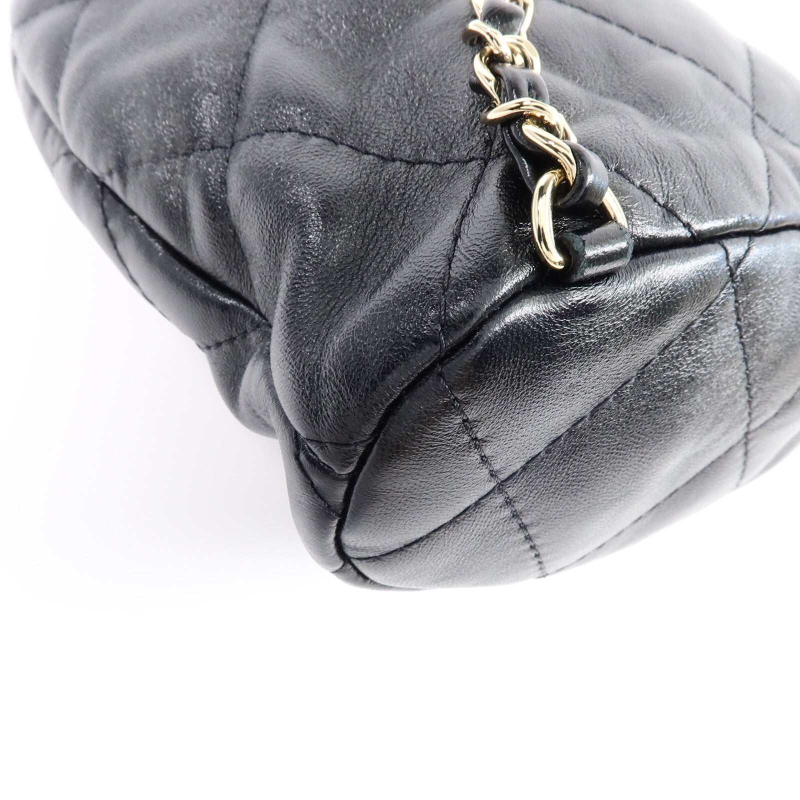 CHANEL 牛皮皮革Backpack鏈帶背包