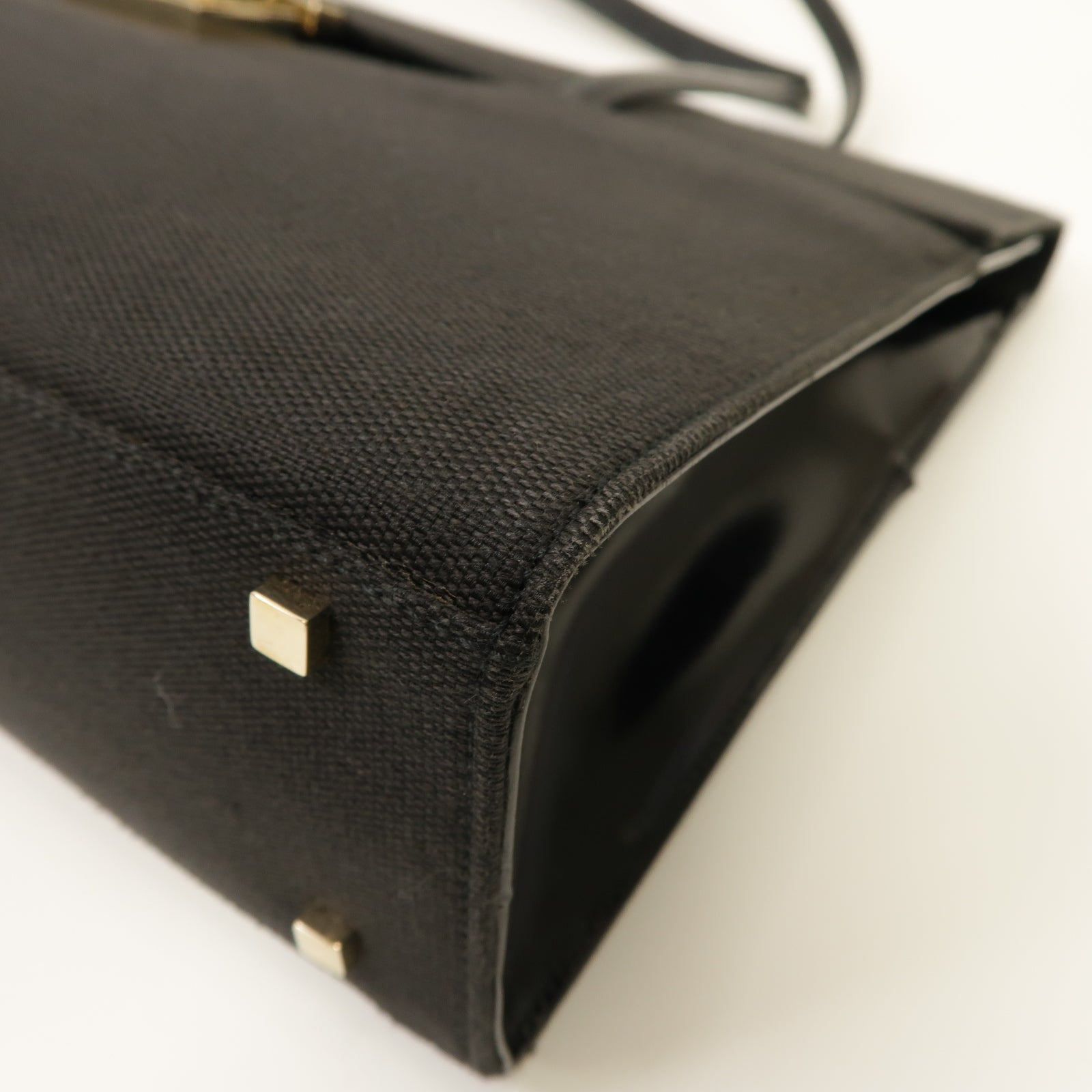 GUCCI 帆布Shoulder Bag金扣肩背袋黑色