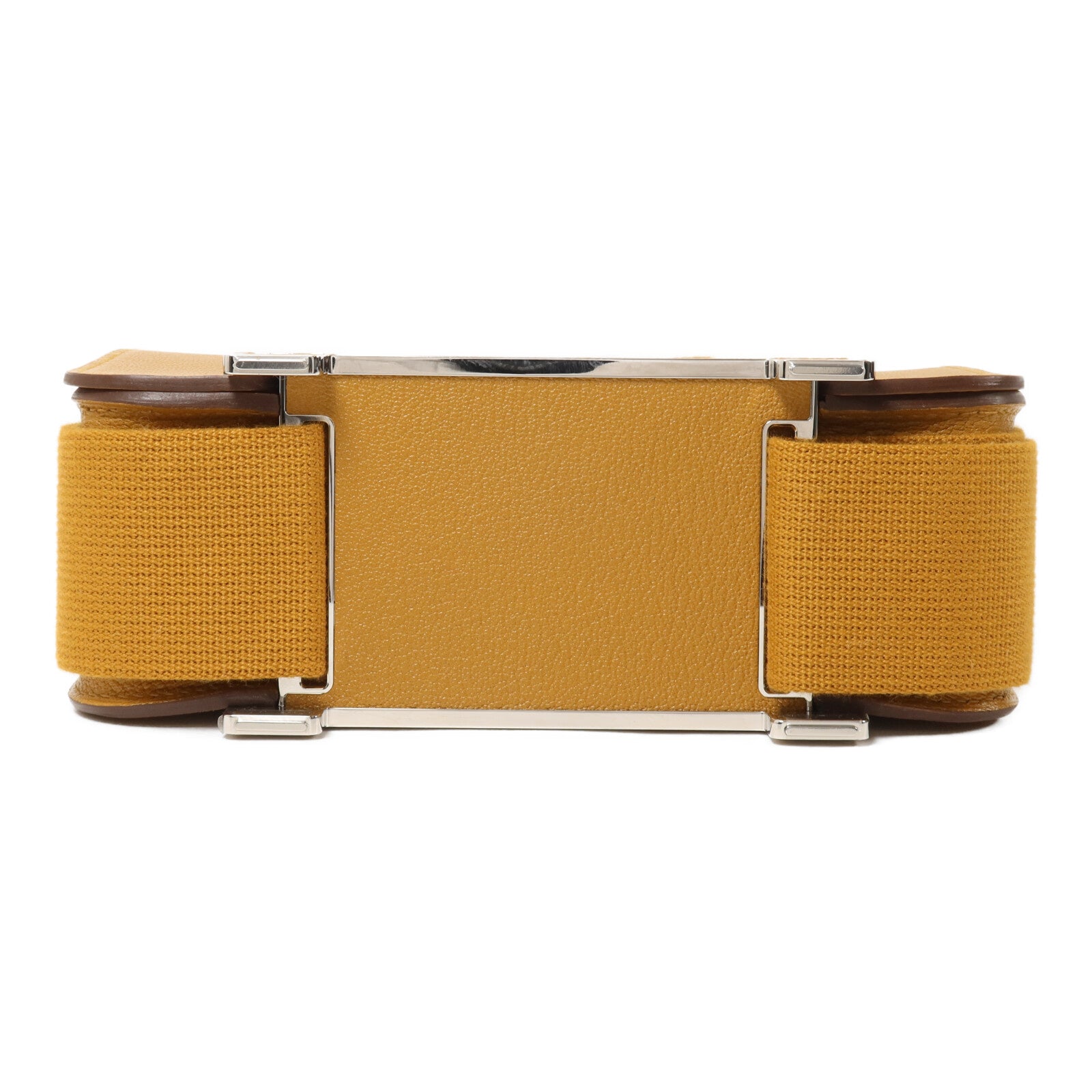 HERMES Chevre皮革Geta Bag肩背袋Caramel