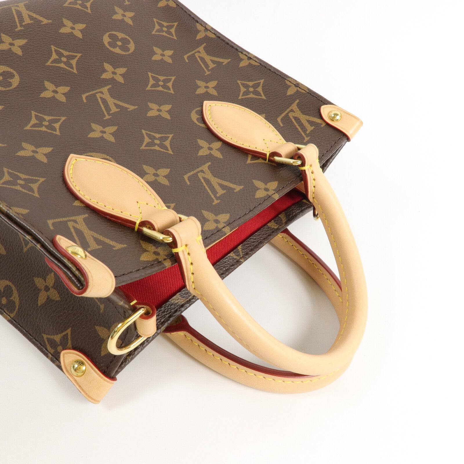 LOUIS VUITTON Monogram Sac Plat BB手挽肩背兩用袋