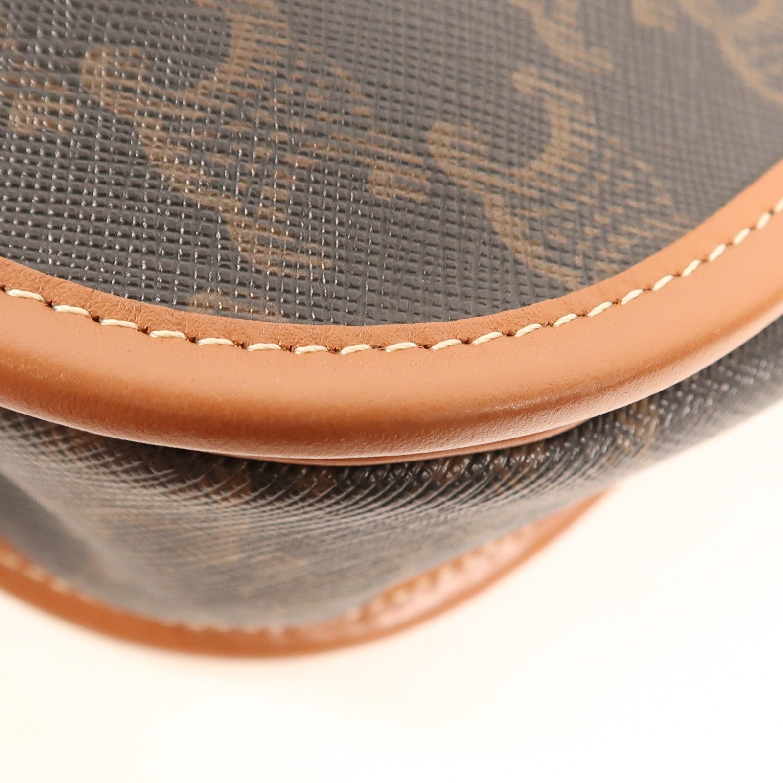 CELINE 塗層帆布Folco Bag金扣肩背袋