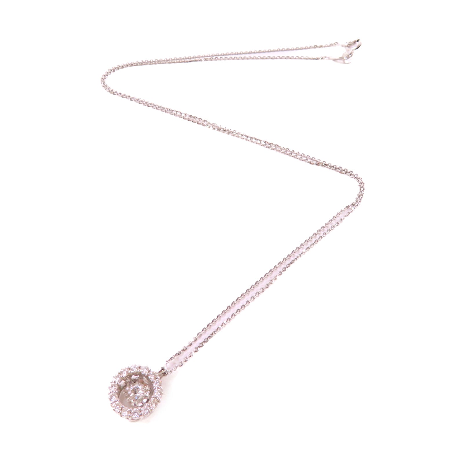 JEWELRY 18K白金/0.11ct/0.18ct鑽石Diamond Necklace項鏈