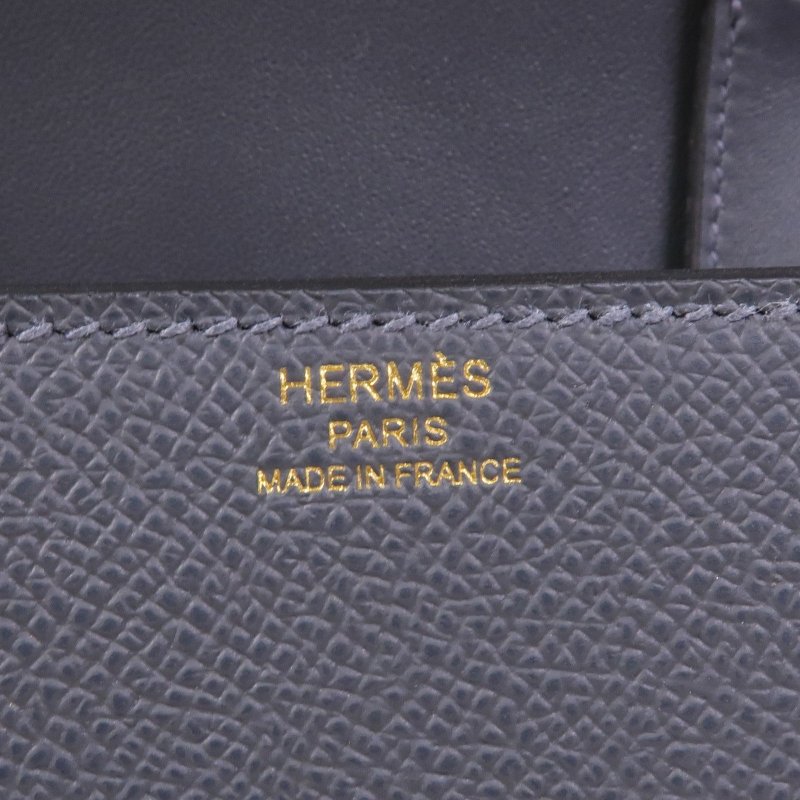 HERMES Epsom皮革 Della Cavalleria Mini金扣肩背袋Ardoise