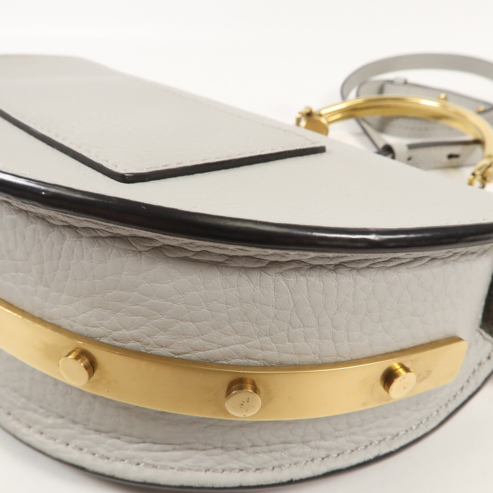 Chloe 牛皮皮革Nile Bag金扣肩背袋