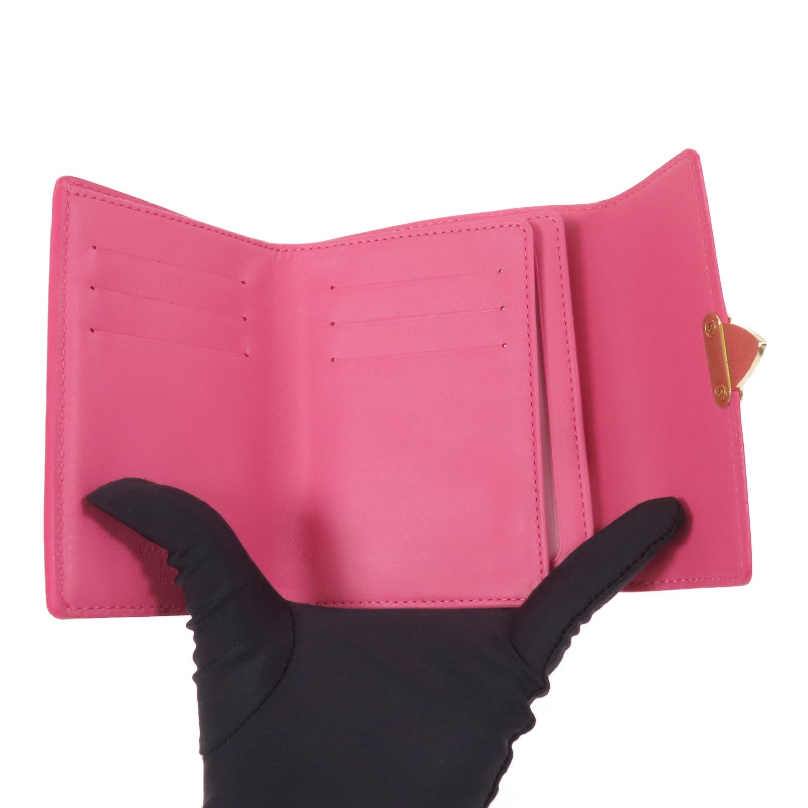 LOUIS VUITTON Vernis Trifold Wallet金扣錢包