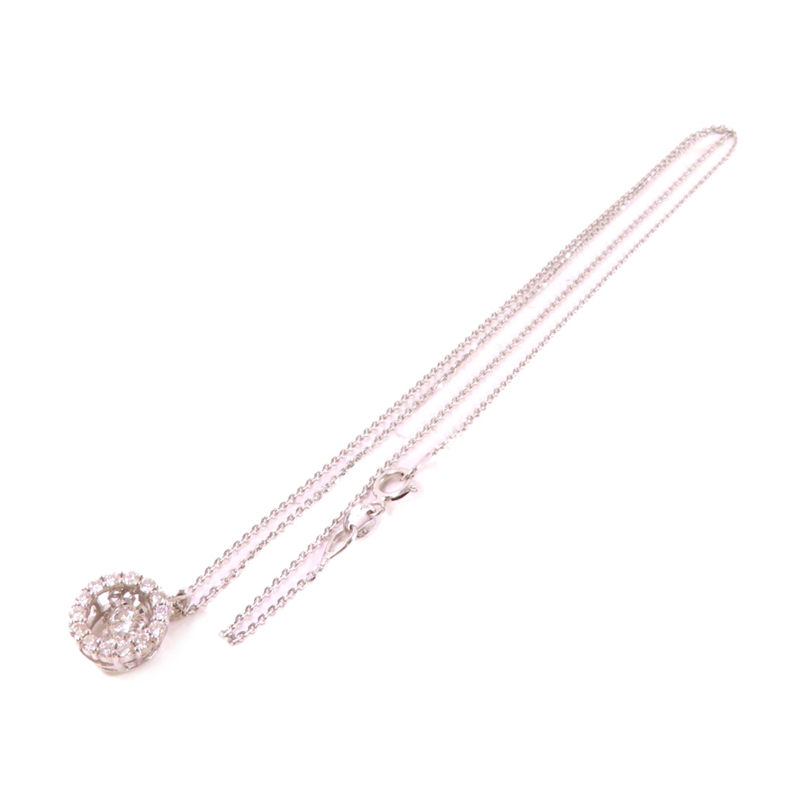 JEWELRY 18K白金/0.11ct/0.18ct鑽石Diamond Necklace項鏈
