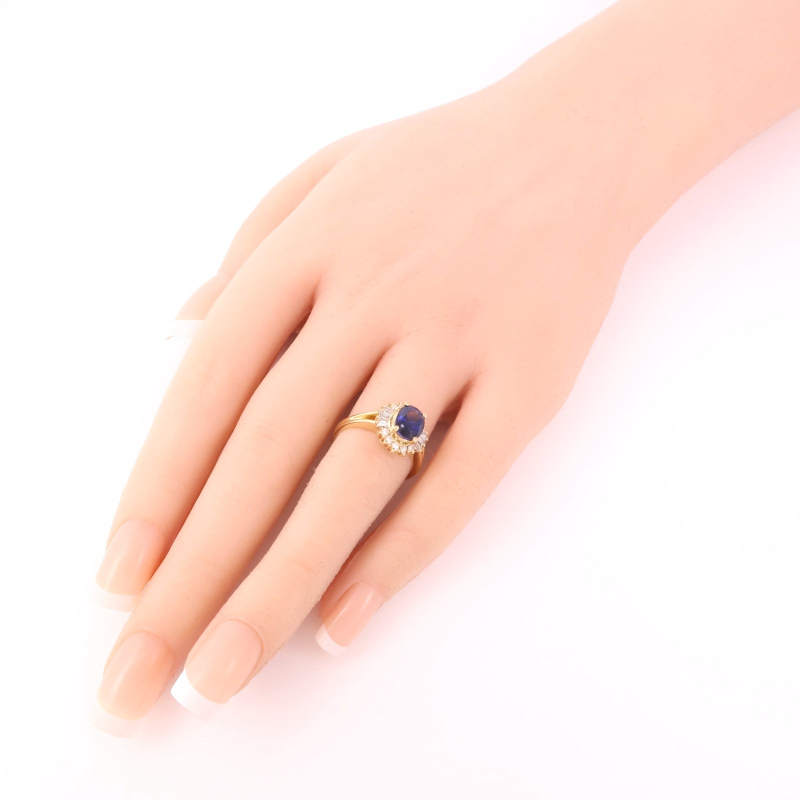 JEWELRY 【激減優惠】18K黃金/Sapphire/Diamond Ring藍寶石/鑽石戒指