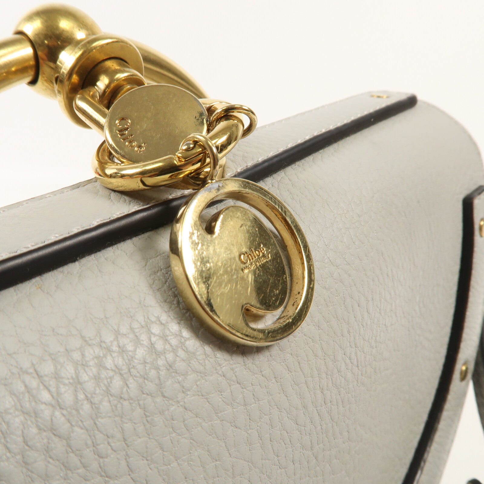 Chloe 牛皮皮革Nile Bag金扣肩背袋