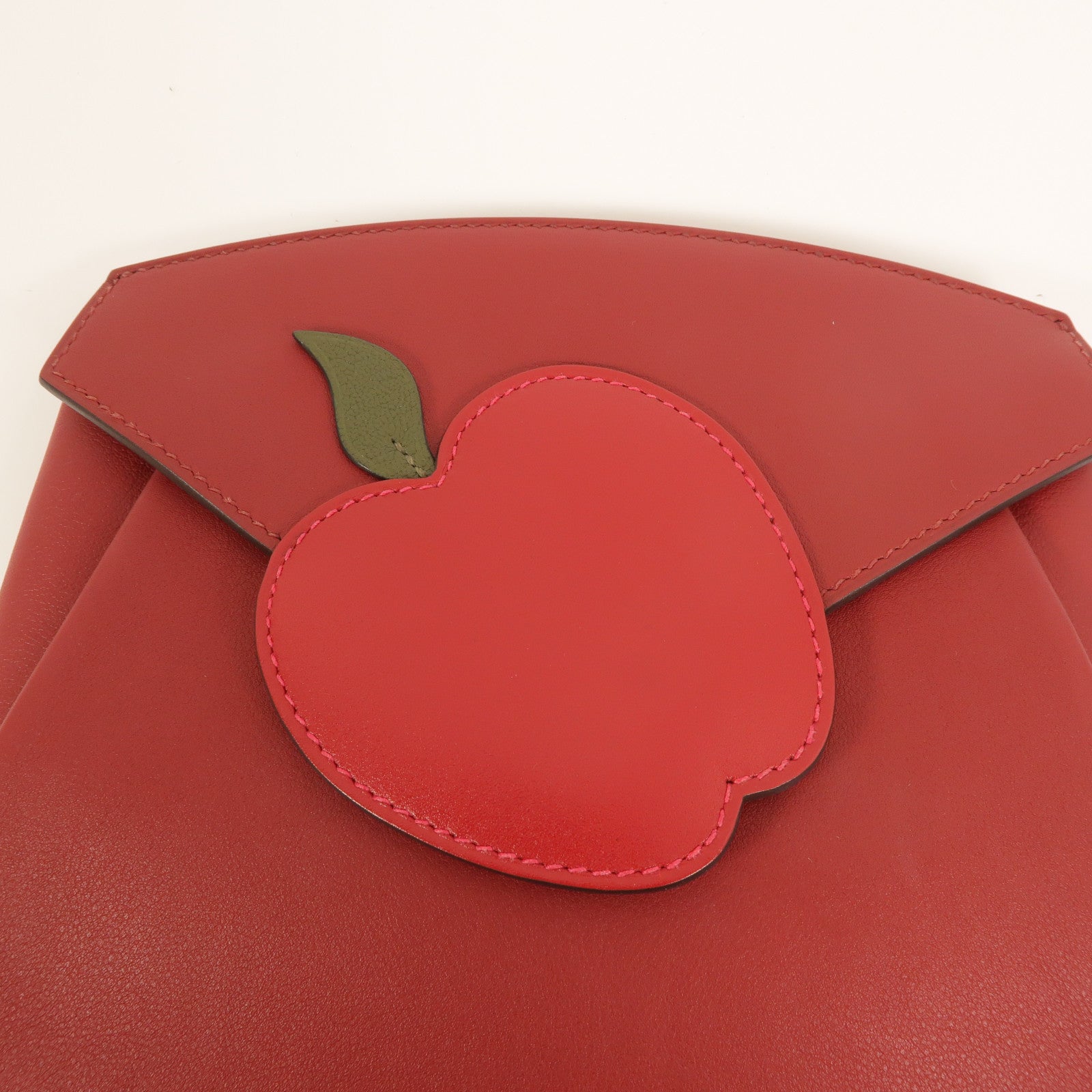 HERMES Swift/Tadelakt皮革Tutti Frutti Clutch手拿包RougeGrenat/RougeVif