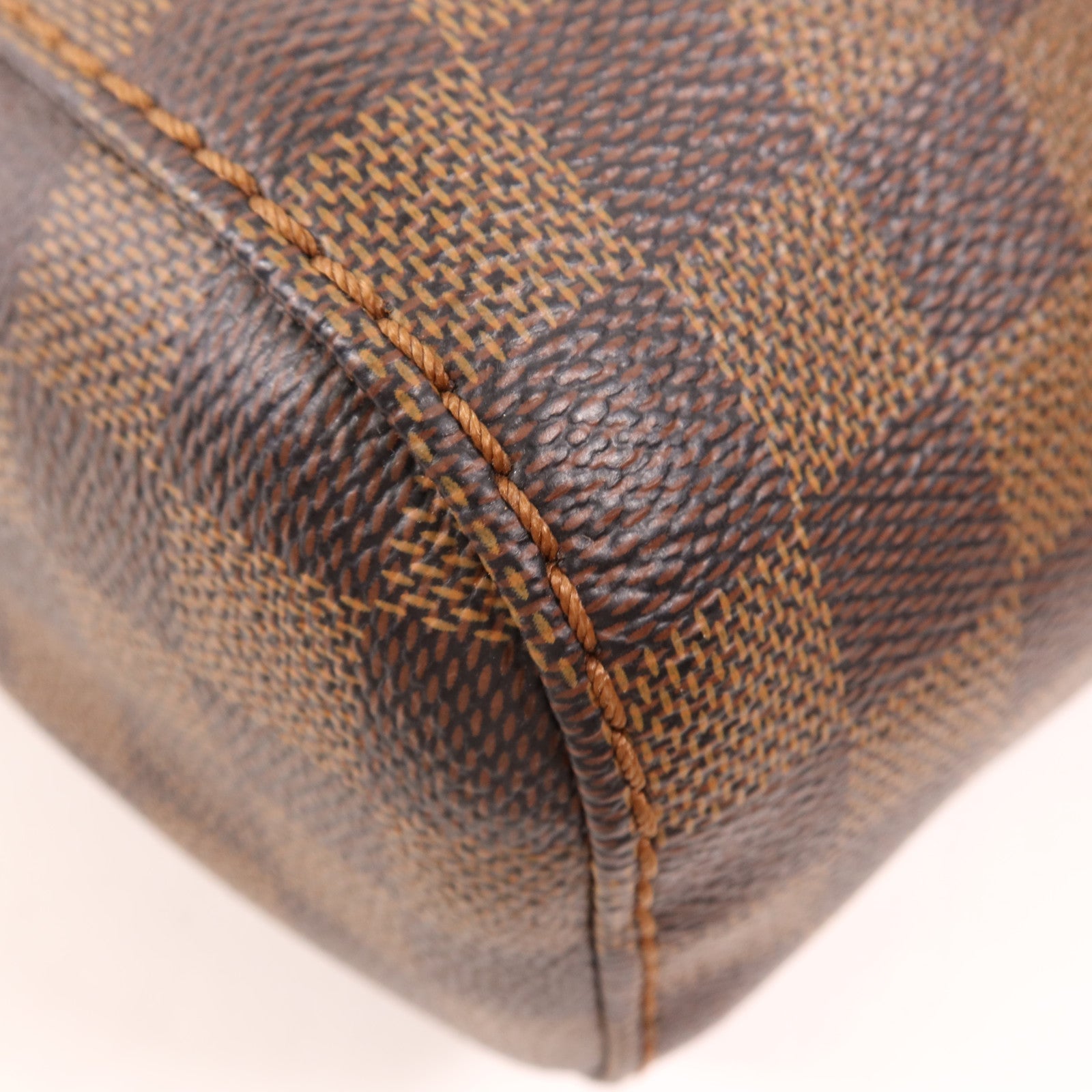 LOUIS VUITTON Damier Portobello PM金扣手挽袋